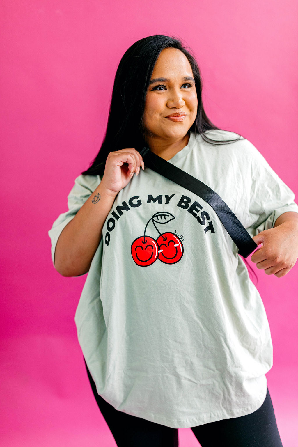 TABY ORIGINAL DESIGN: Doing My Best Boxy Tee RESTOCKED **