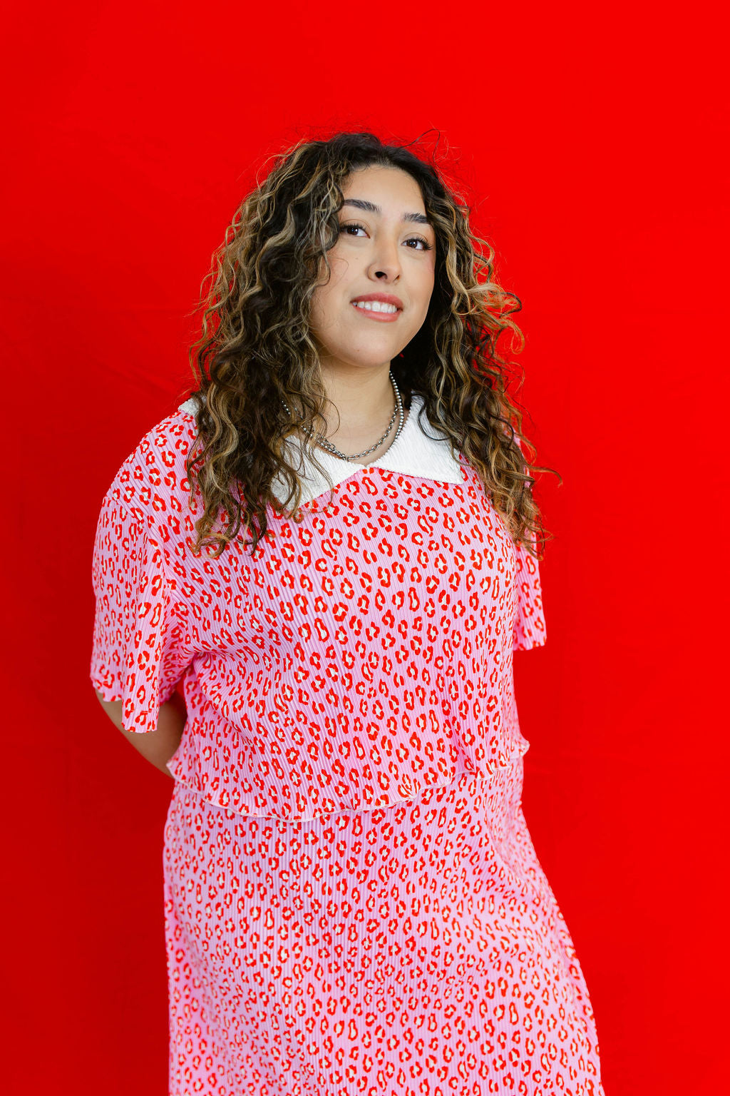 TABY ORIGINAL: Fiercely Loved Plissé Skirt Set IN SIZES XS-5X***