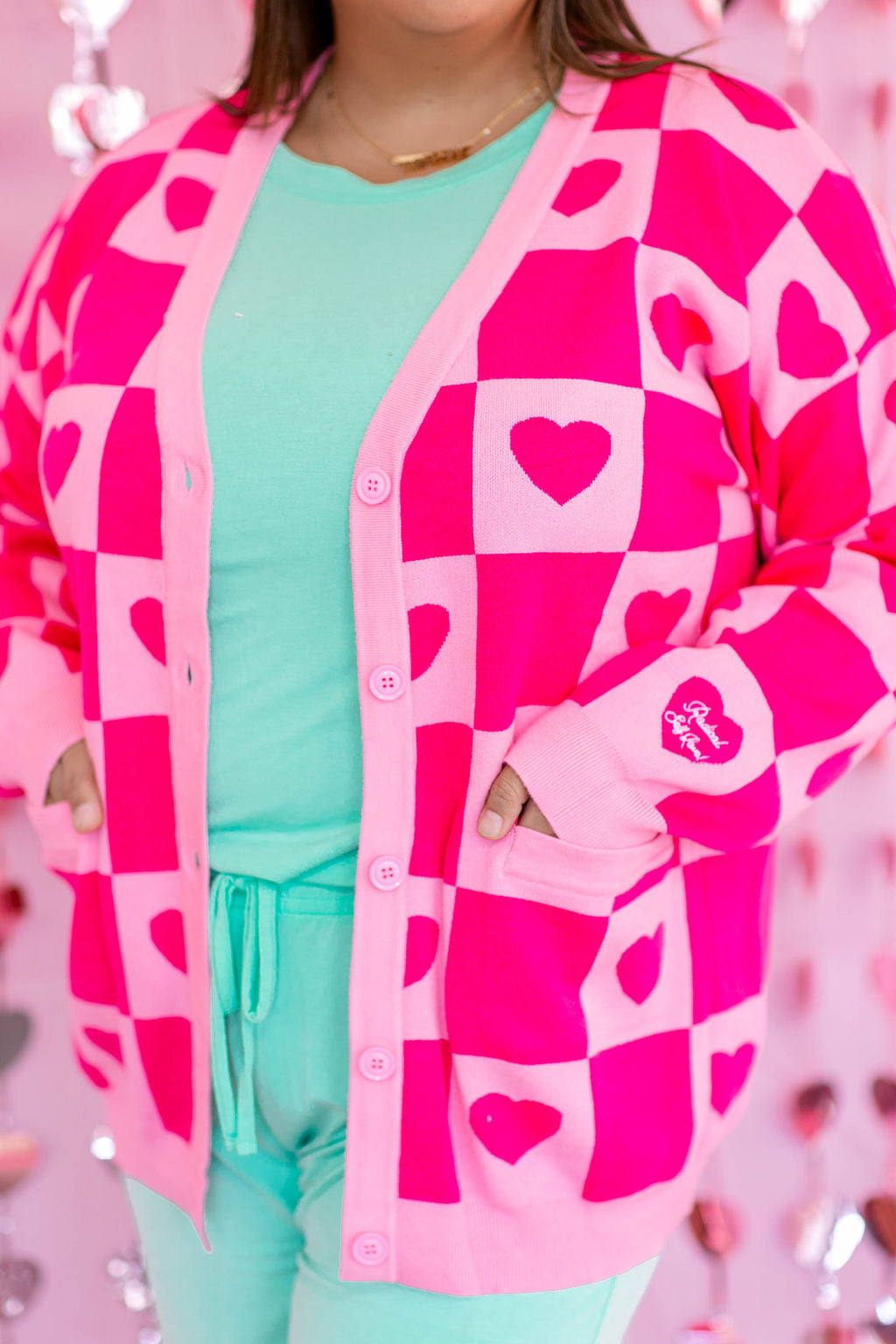 TABY ORIGINAL: Radical Self Love Cardigan In PINK*** Sizes XS-5X!***