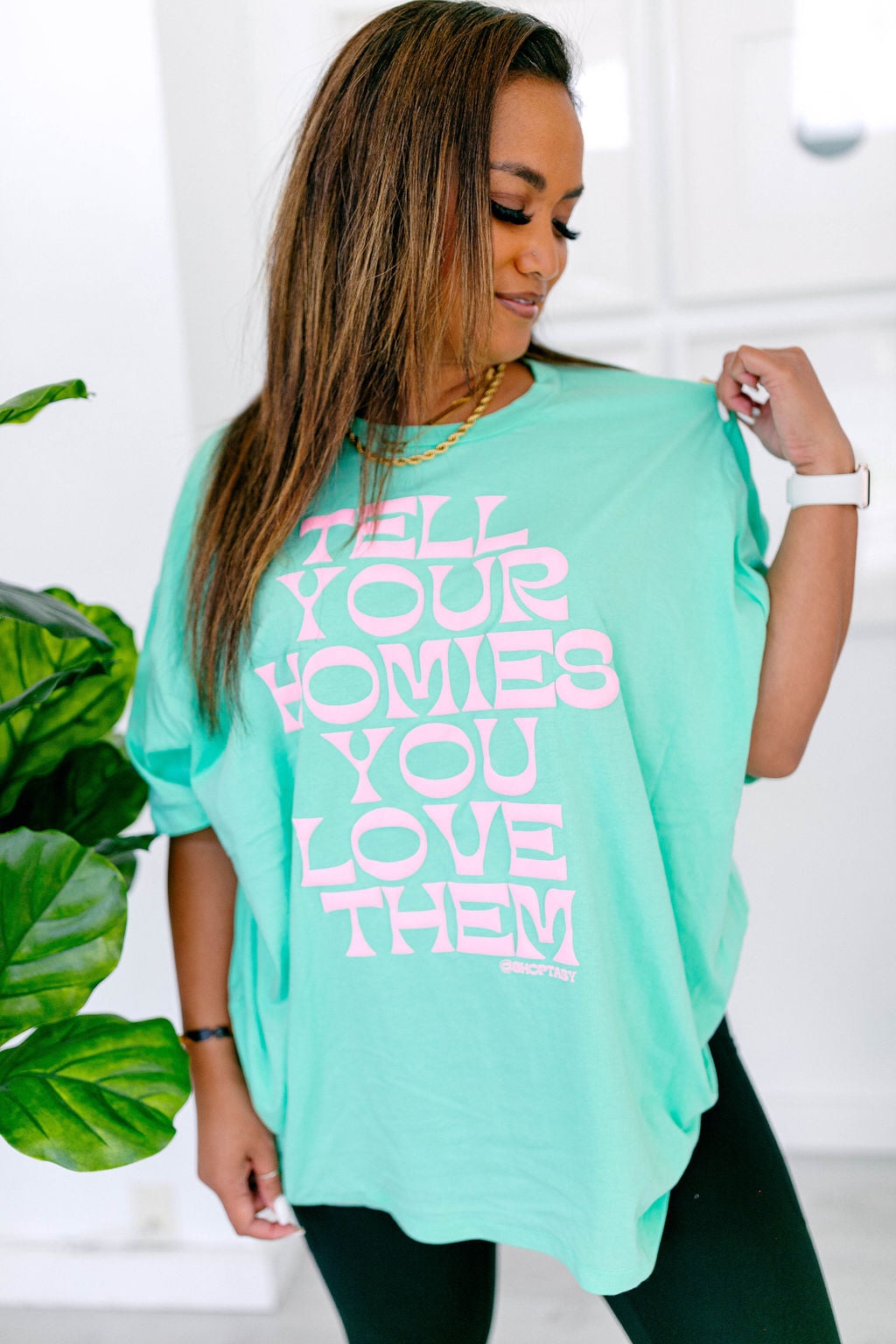 TABY ORIGINAL: Tell Your Homies You Love Them Boxy Tee EXTREME PUFF*** IN MINT***