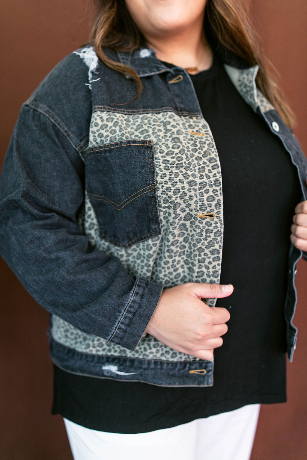 Goodness Gracious Denim Jacket In CHARCOAL*** TABY'S PICK