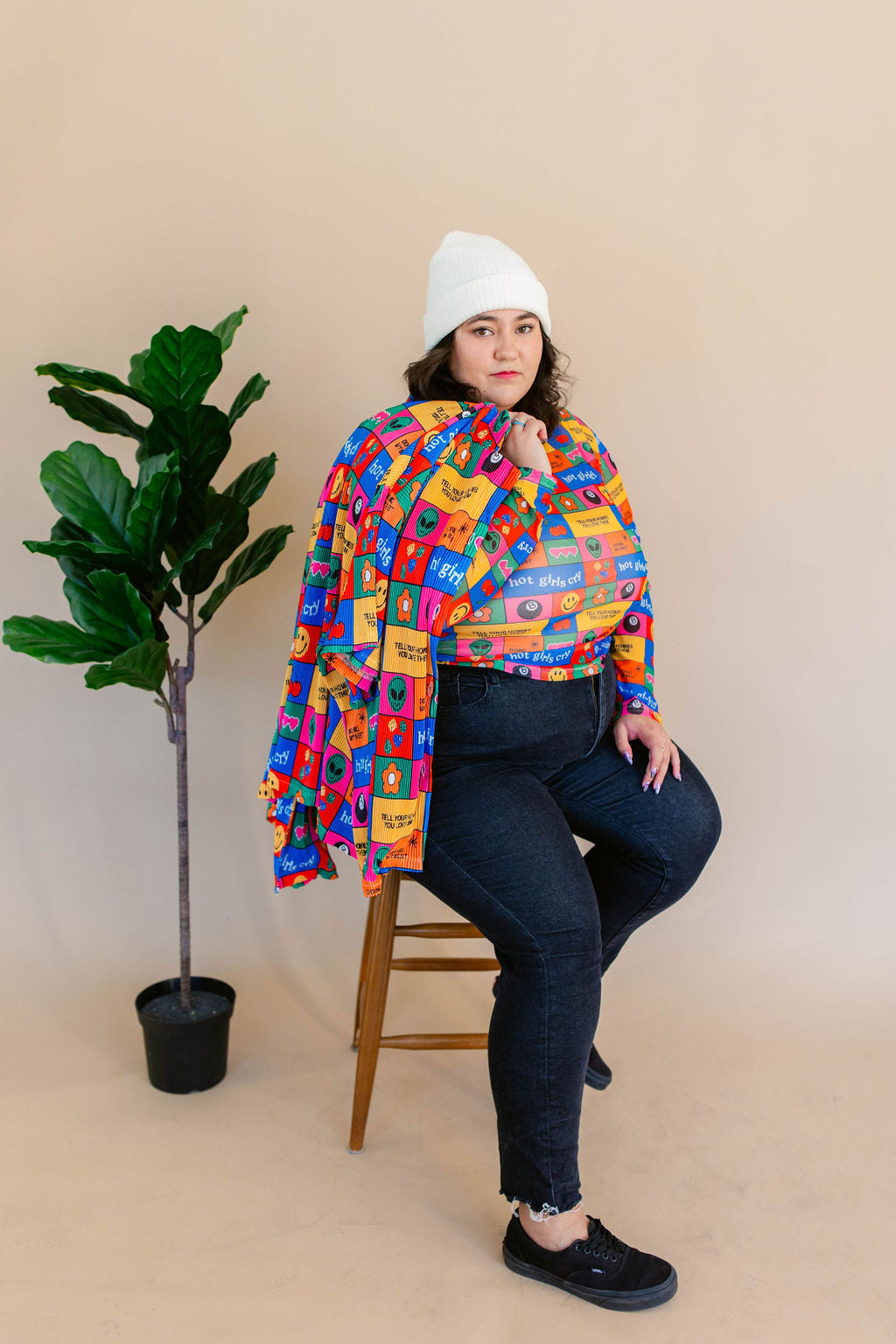 TABY ORIGINAL: Working On Myself Plisse Pant Set RESTOCKED IN SIZES XS-5X!***