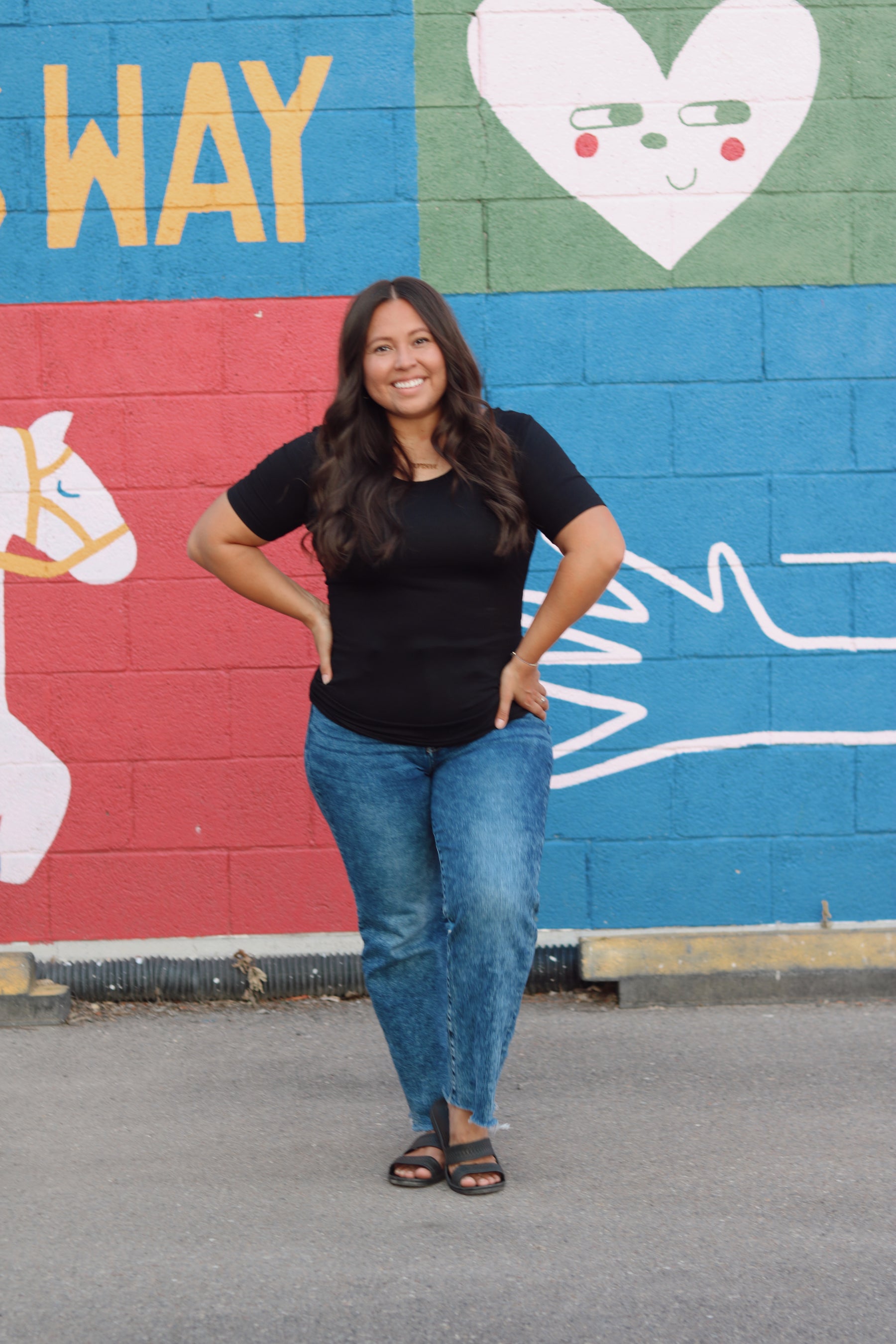 TABY ORIGINAL: Versa Tee In BLACK* IN SIZES XS-5X** BUNDLE AND SAVE***