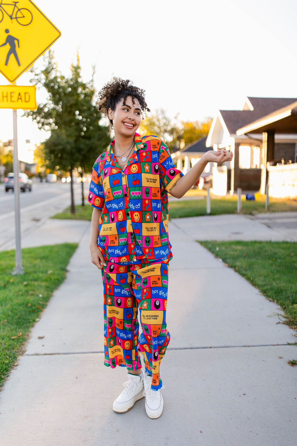 TABY ORIGINAL: Working On Myself Plisse Pant Set RESTOCKED IN SIZES XS-5X!***