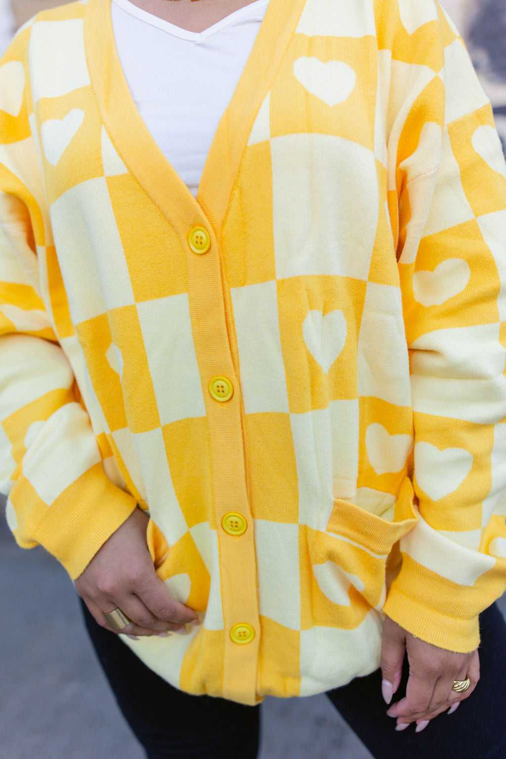 TABY ORIGINAL: Radical Self Love Cardigan In YELLOW*** Sizes XS-5X!***