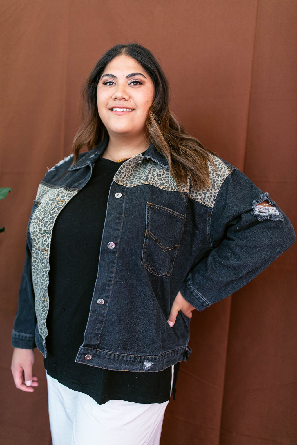 Goodness Gracious Denim Jacket In CHARCOAL*** TABY'S PICK