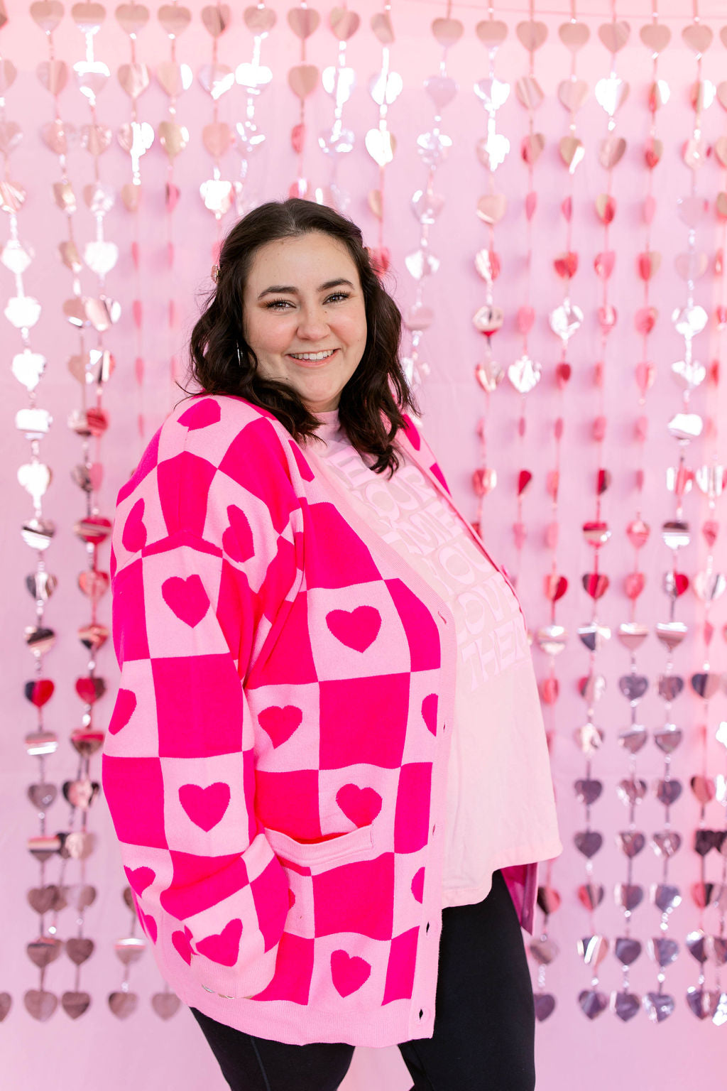 TABY ORIGINAL: Radical Self Love Cardigan In PINK*** Sizes XS-5X!***