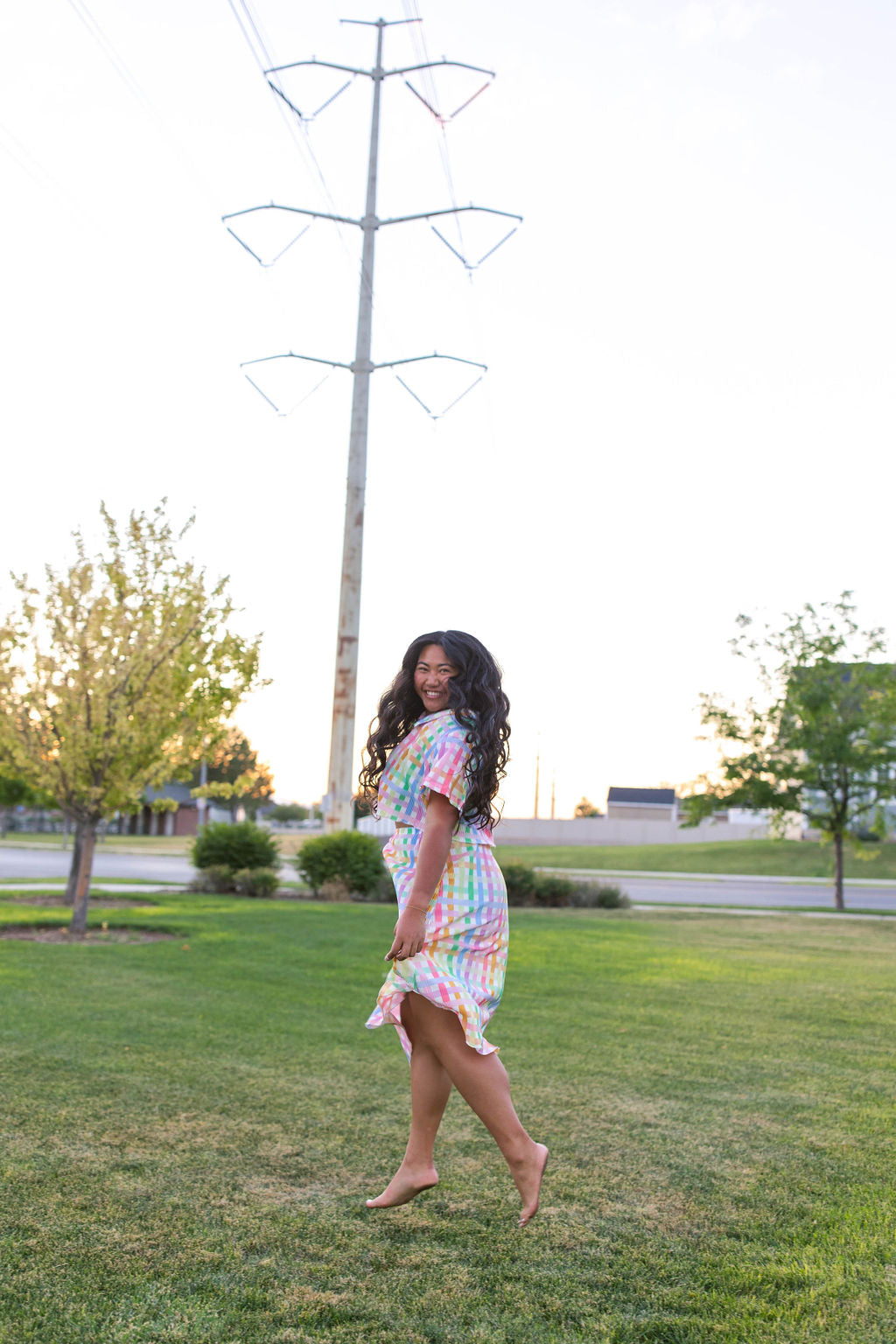 TABY ORIGINAL: Get Noticed Plissé Skirt Set *** Sizes XS-5X***