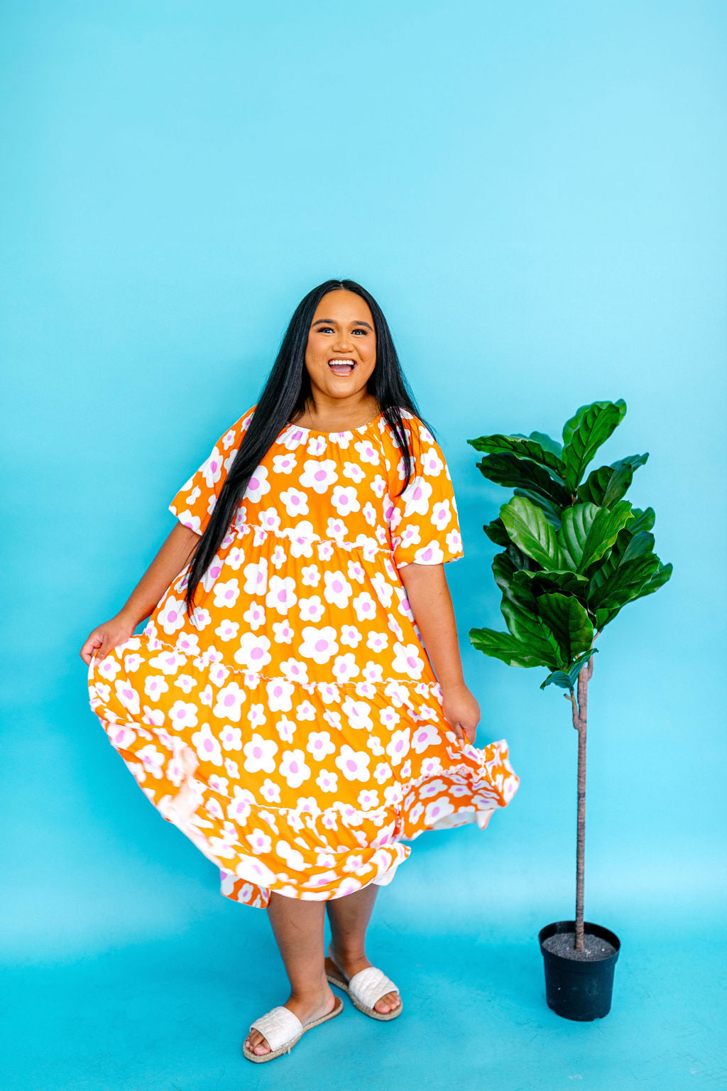 TABY ORIGINAL: Always In Bloom Dress (XS-5X)***