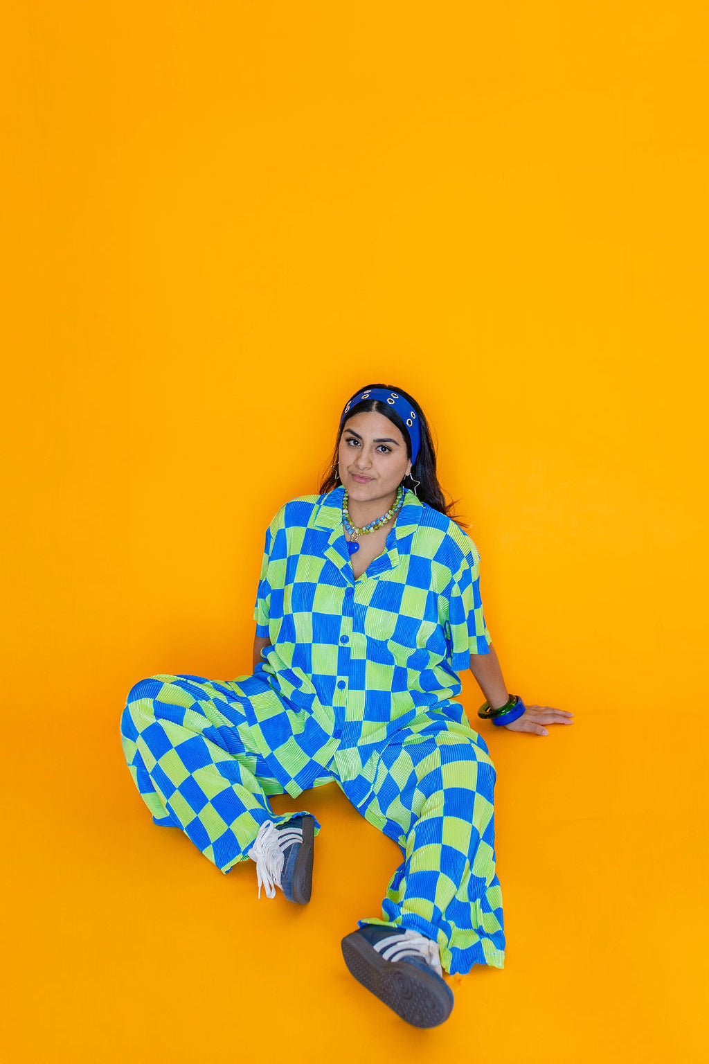 TABY ORIGINAL: Check Me Out 3 Piece Plissé Set (XS-5X)