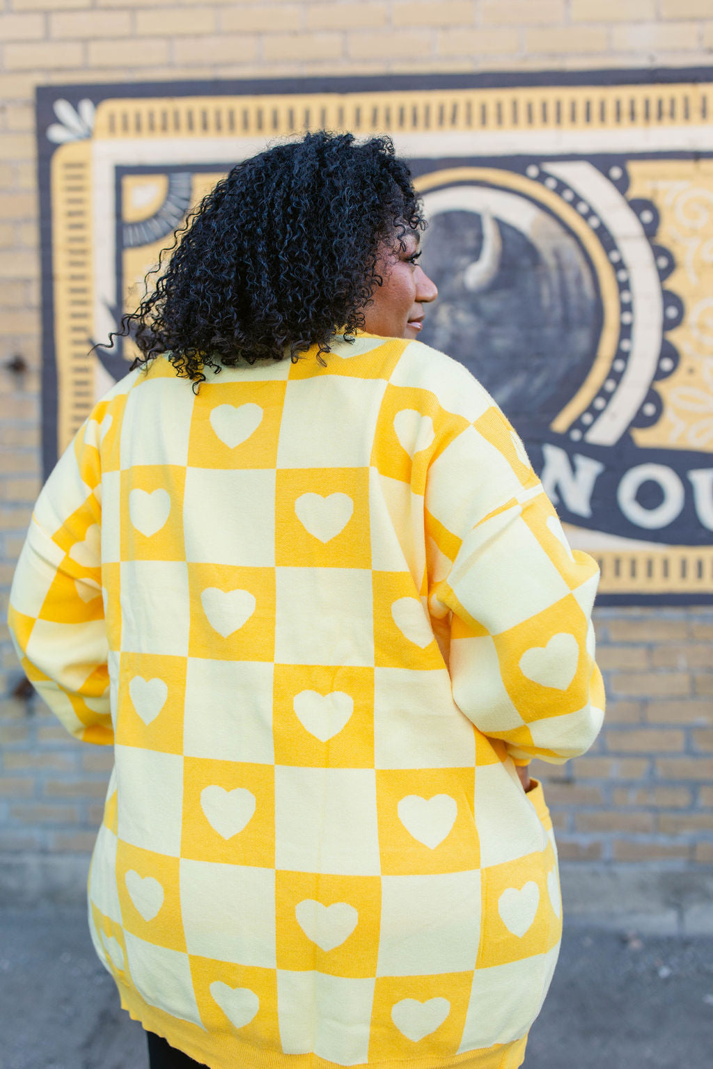 TABY ORIGINAL: Radical Self Love Cardigan In YELLOW*** Sizes XS-5X!***