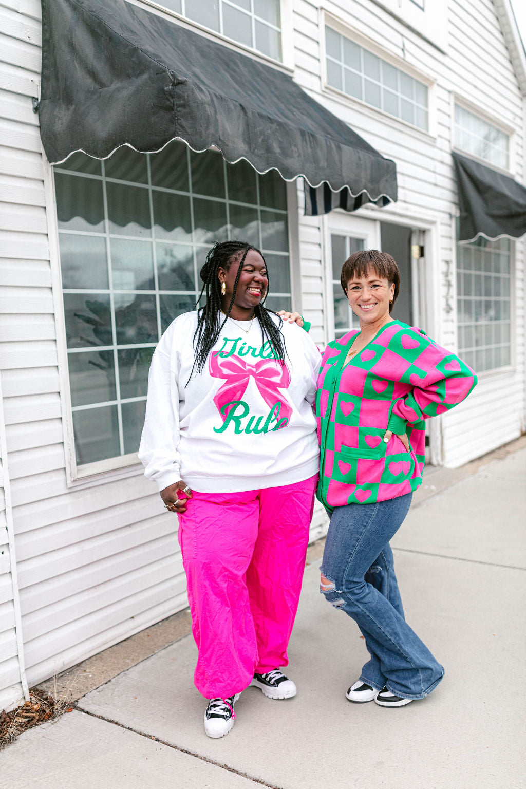 TABY ORIGINAL: Girls Rule Pullover Crew Neck in Sizes XS-5X!***