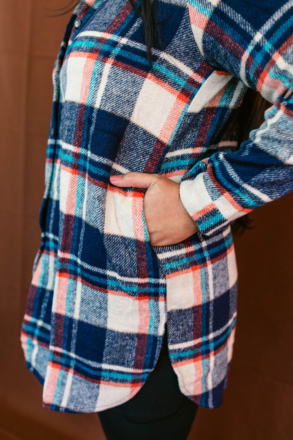 Vagabond Plaid Jacket In TAUPE*** RESTOCKED*** AVAILABLE IN SIZES SMALL-3X!!***