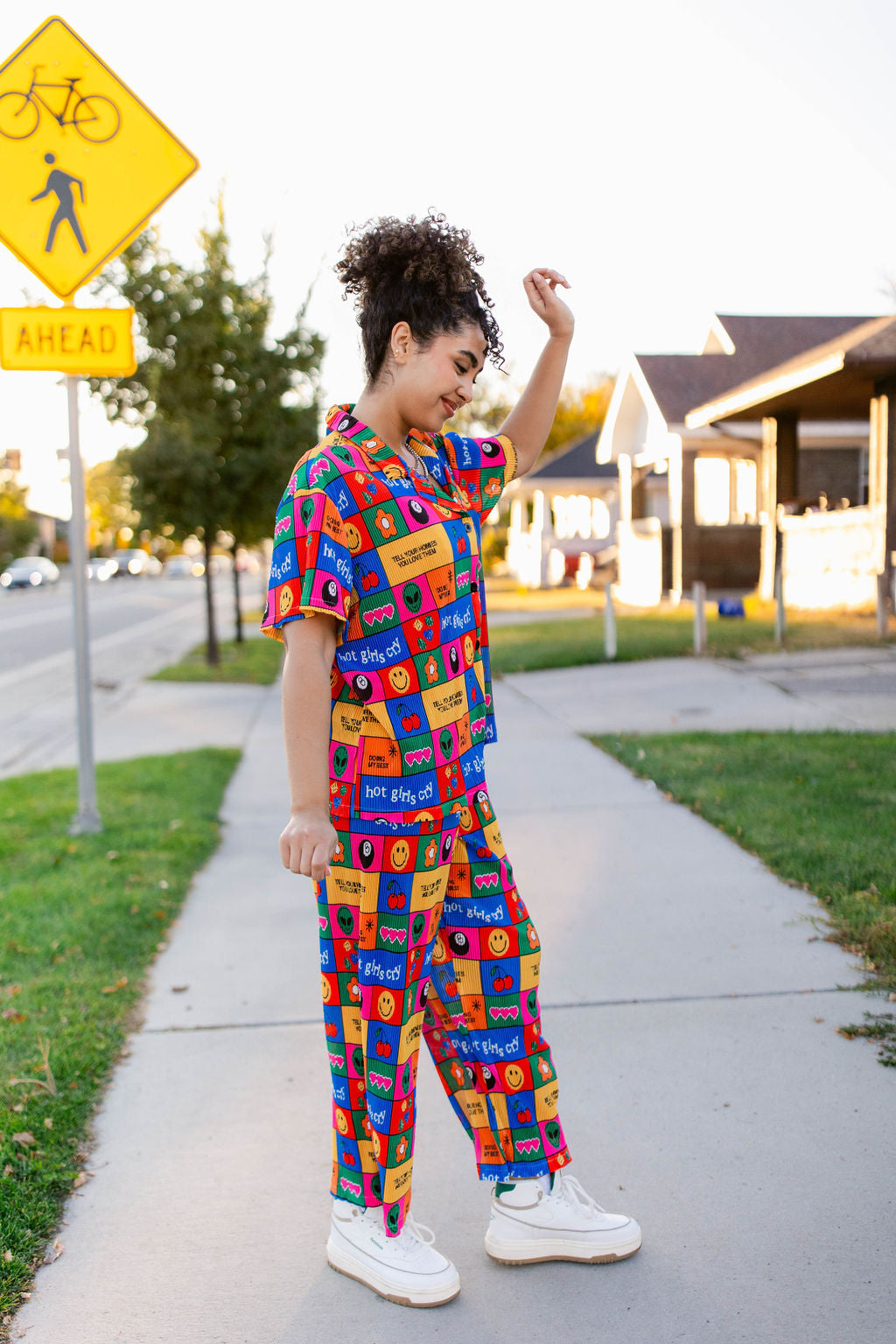 TABY ORIGINAL: Working On Myself Plisse Pant Set RESTOCKED IN SIZES XS-5X!***
