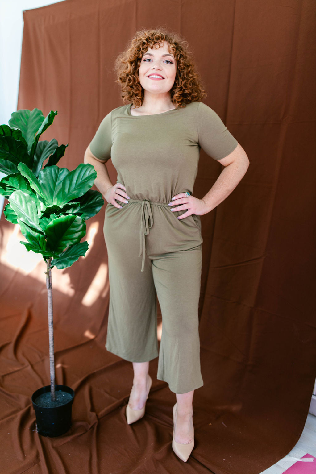 Torey Jumpsuit In KHAKI***