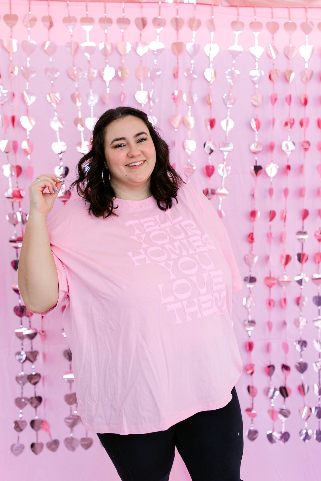 TABY ORIGINAL: Tell Your Homies You Love Them Boxy Tee EXTREME PUFF*** In PINK*** RESTOCKED****