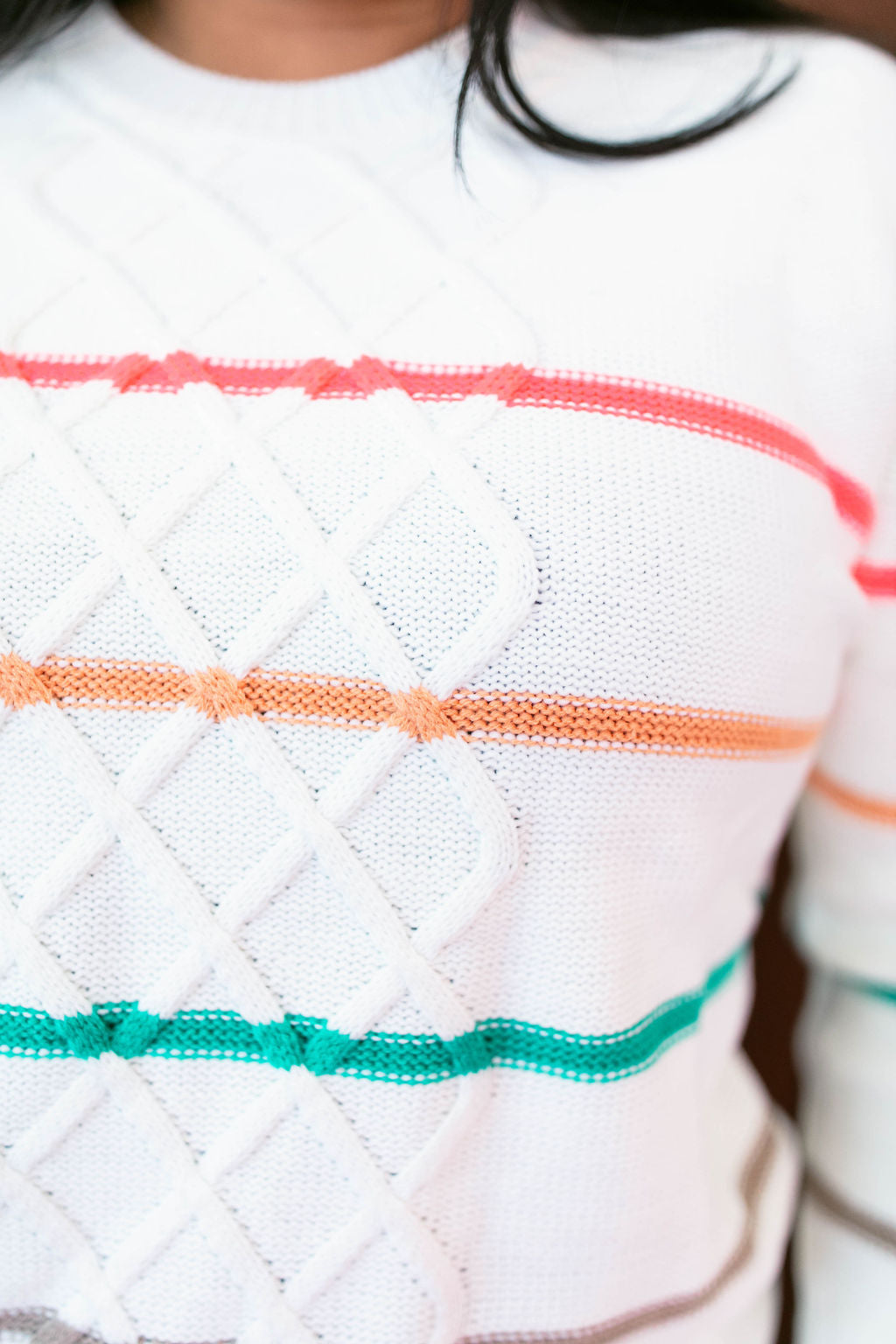 I Love Me Striped Sweater