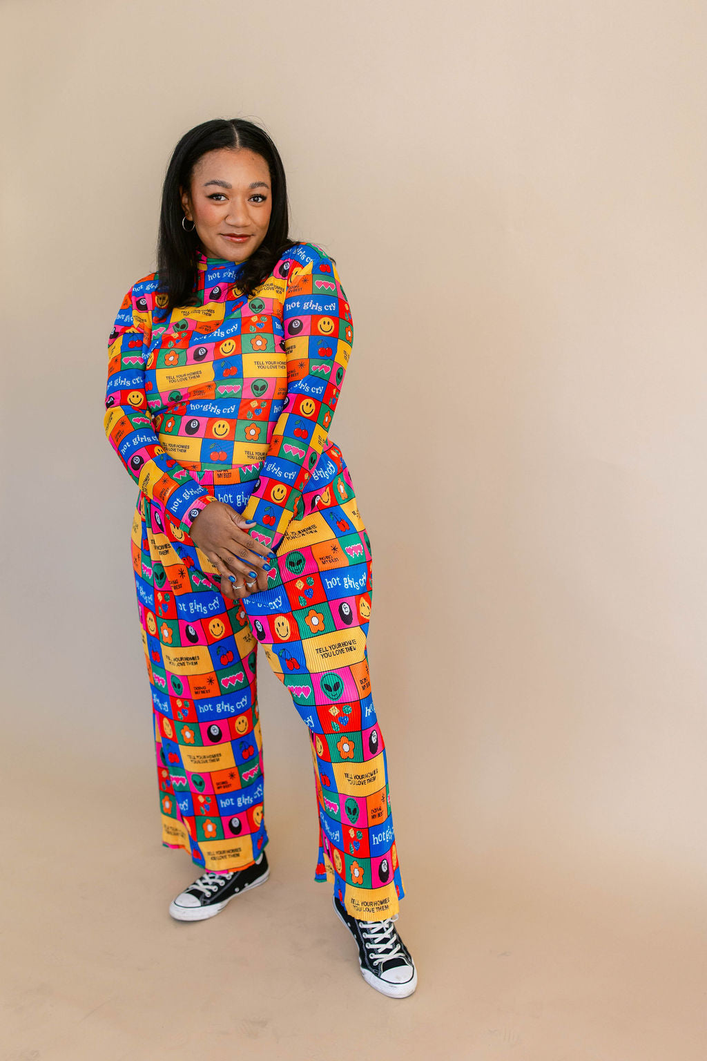 TABY ORIGINAL: Working On Myself Plisse Pant Set RESTOCKED IN SIZES XS-5X!***