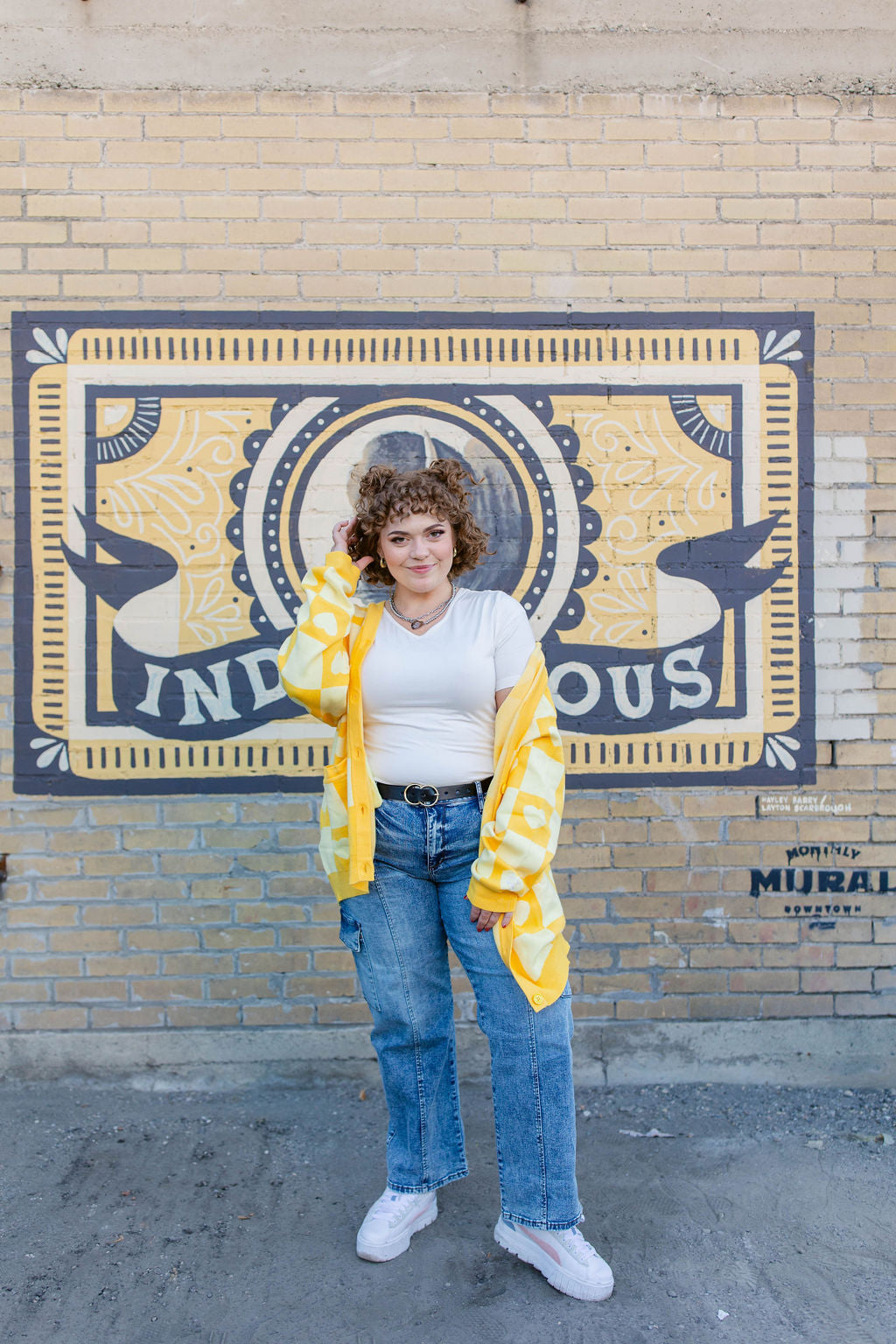 TABY ORIGINAL: Radical Self Love Cardigan In YELLOW*** Sizes XS-5X!***