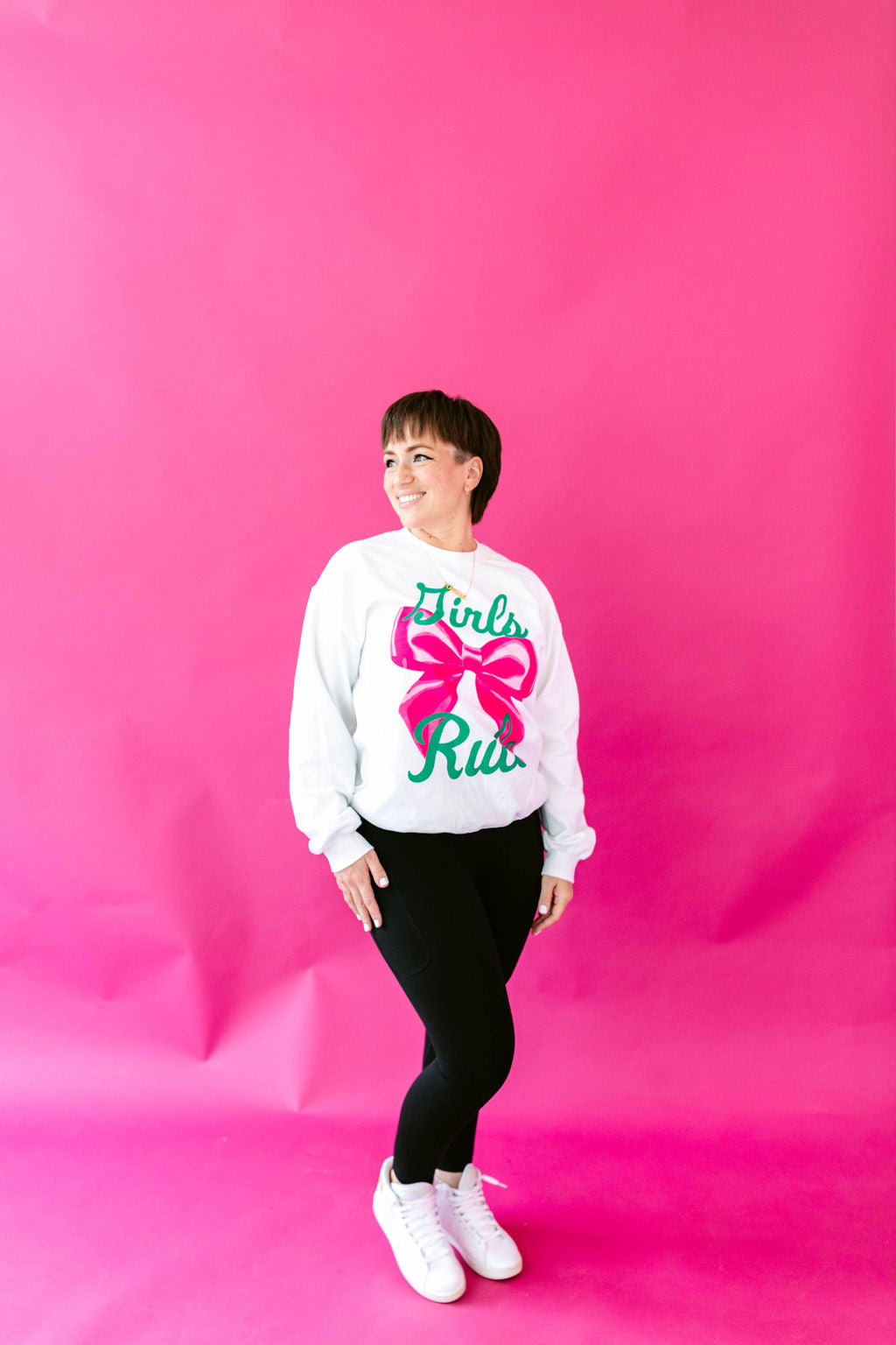 TABY ORIGINAL: Girls Rule Pullover Crew Neck in Sizes XS-5X!***