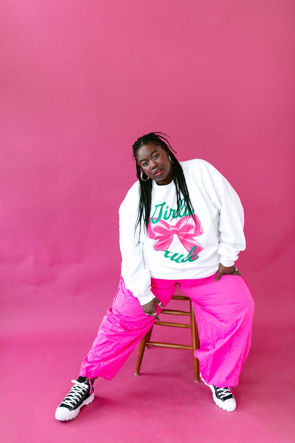 TABY ORIGINAL: Girls Rule Pullover Crew Neck in Sizes XS-5X!***