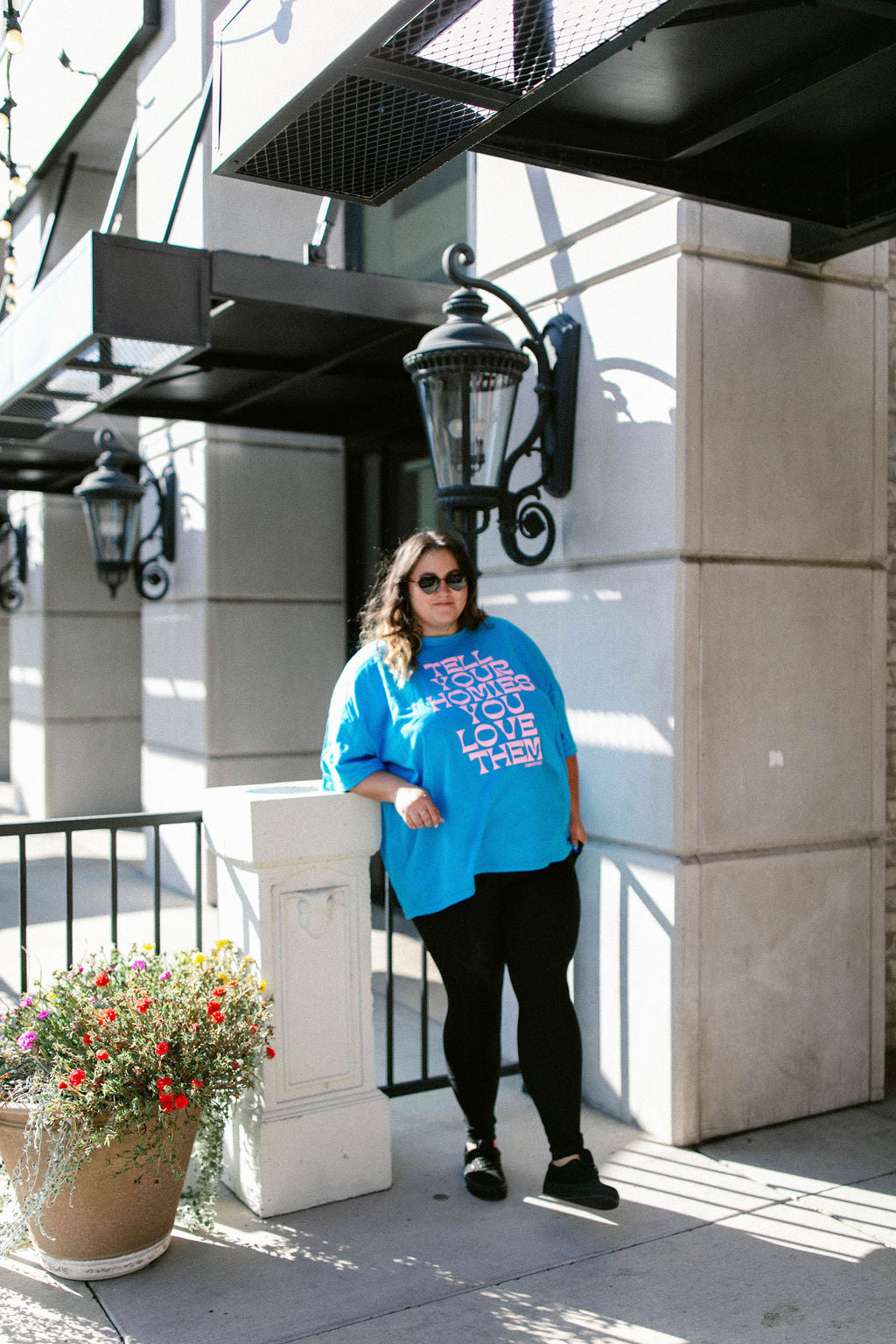 TABY ORIGINAL: Tell Your Homies You Love Them Boxy Tee EXTREME PUFF*** IN SKY BLUE*** RESTOCKED***