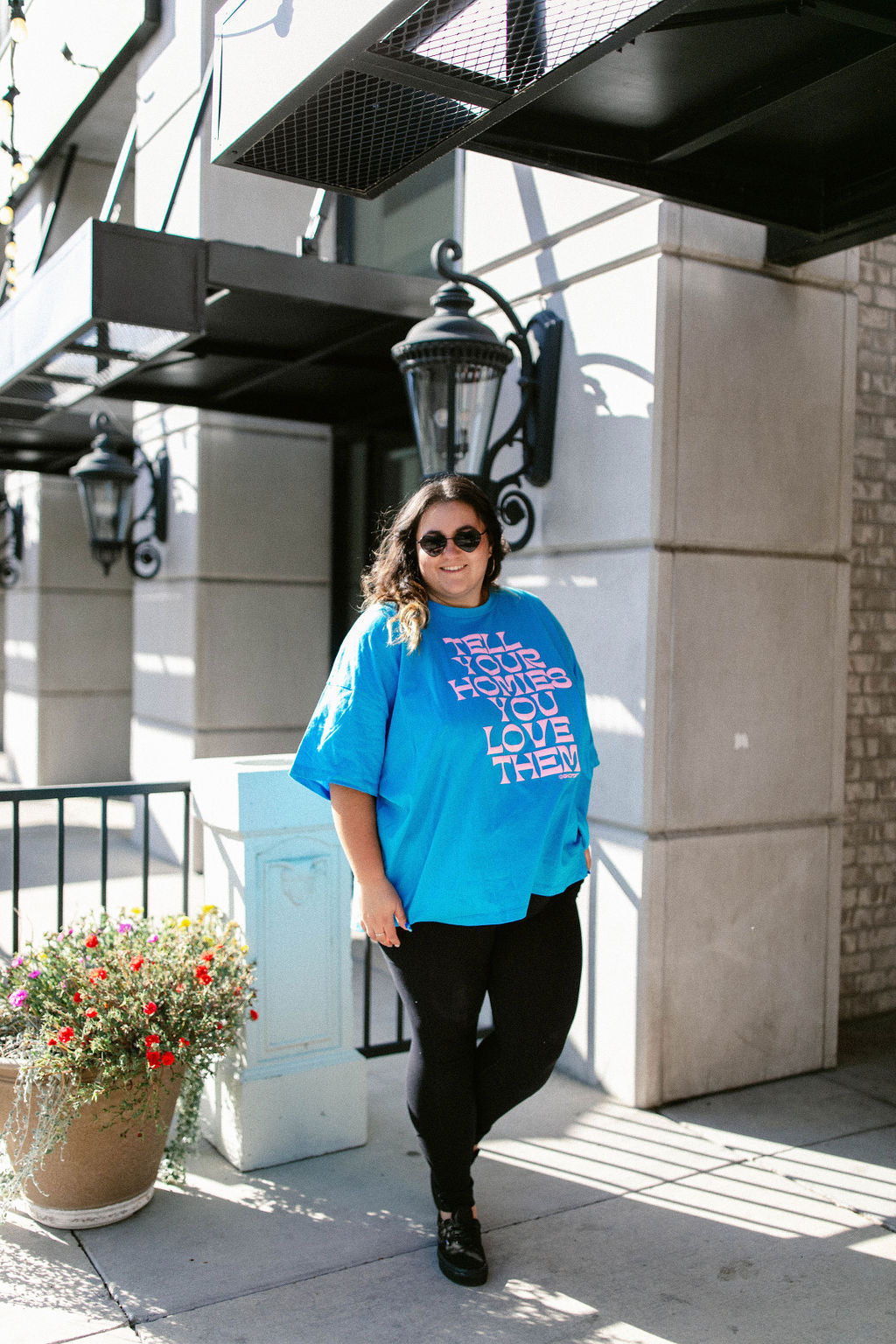 TABY ORIGINAL: Tell Your Homies You Love Them Boxy Tee EXTREME PUFF*** IN SKY BLUE*** RESTOCKED***