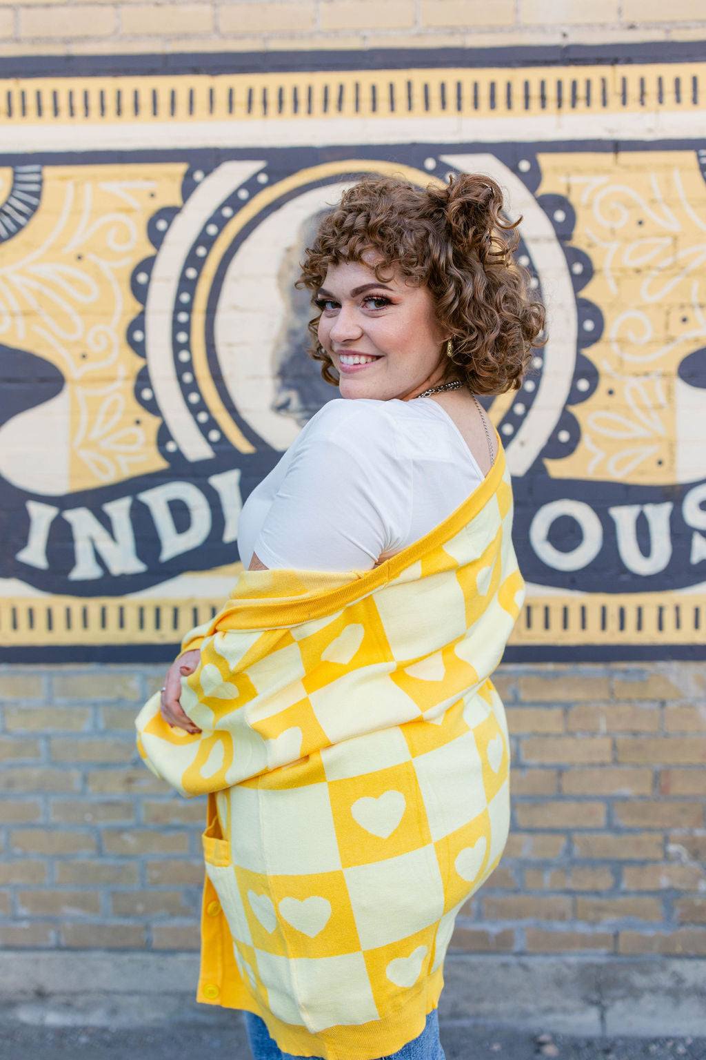 TABY ORIGINAL: Radical Self Love Cardigan In YELLOW*** Sizes XS-5X!***