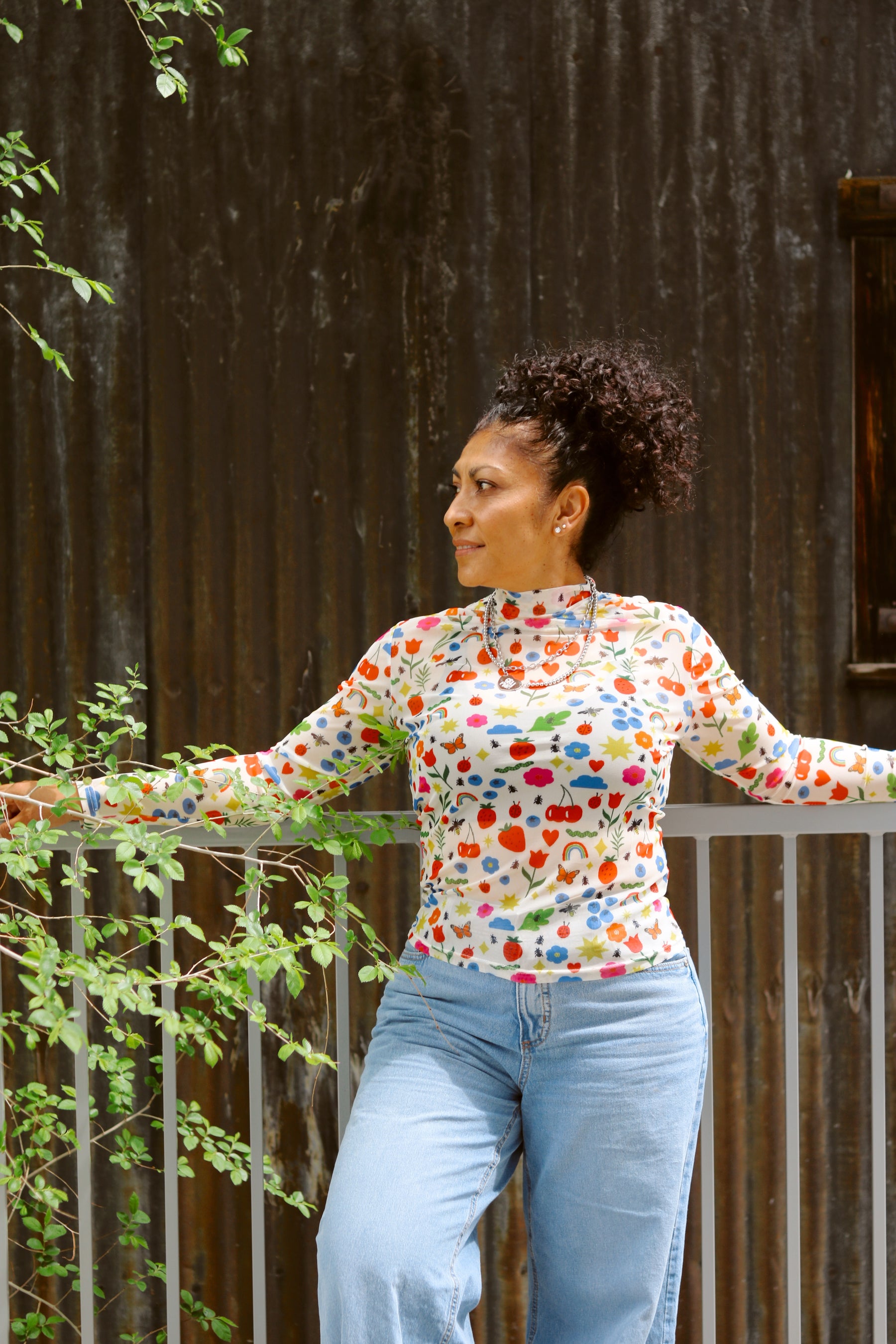 TABY ORIGINAL: Mañana Será Bonito Peekaboo Mesh top IN SIZES XS-5X***