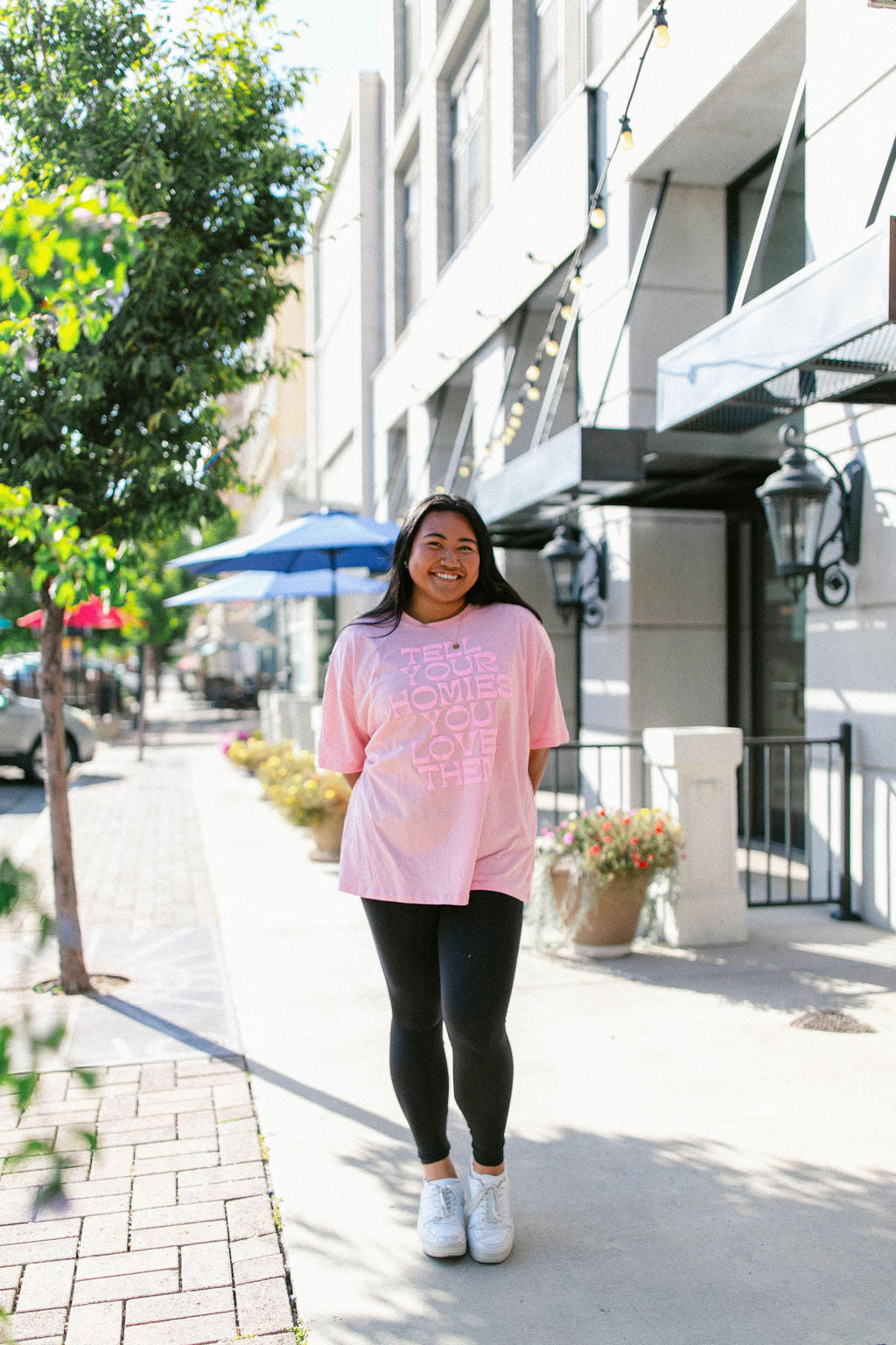 TABY ORIGINAL: Tell Your Homies You Love Them Boxy Tee EXTREME PUFF*** In PINK*** RESTOCKED****