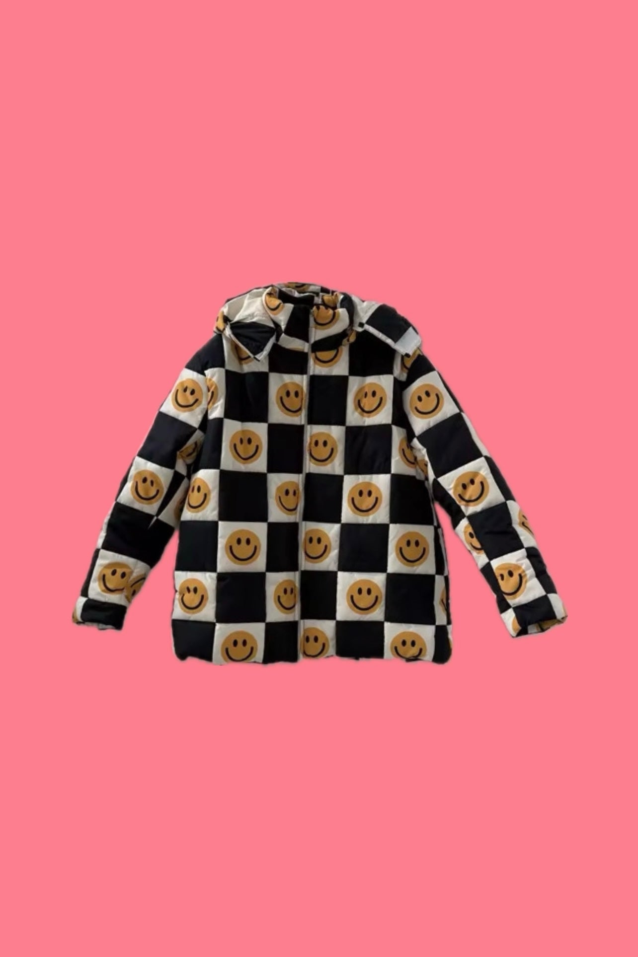 TABY ORIGINAL: Happily Checked Out Puffer Coat In Sizes XS-5X!** PREORDER***