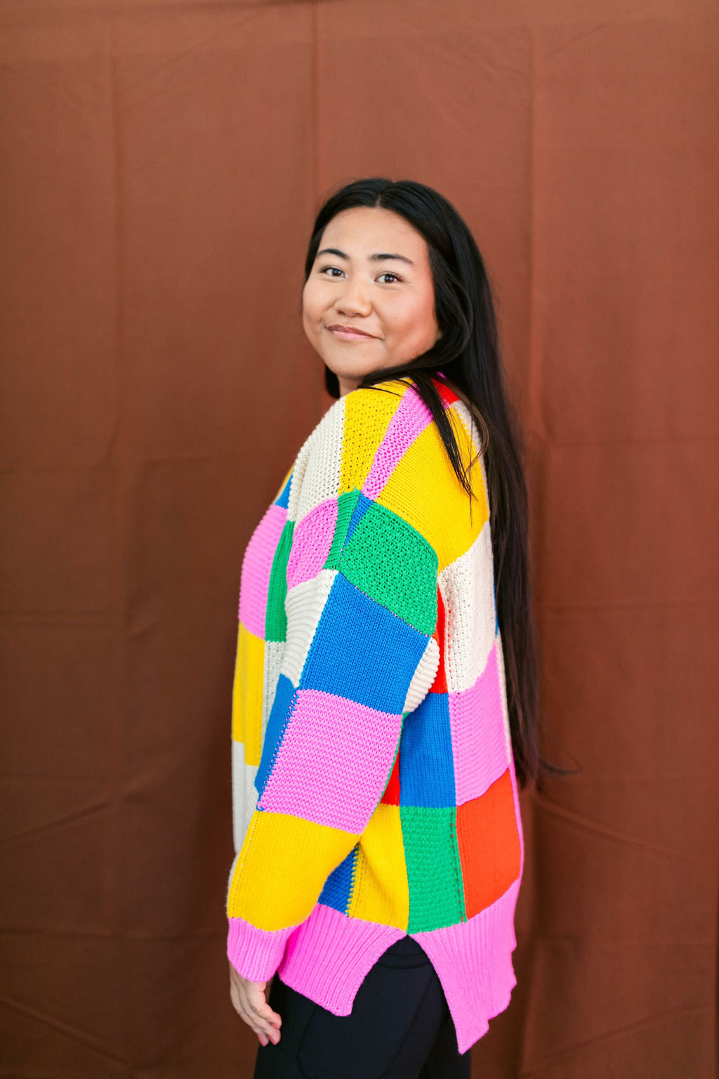TABY ORIGINAL: Mixed Signals Color Blocking Sweater*** Sizes XS-5X!*** PREORDER PROMO***