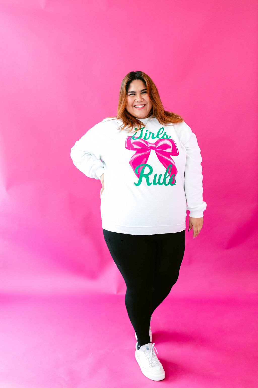 TABY ORIGINAL: Girls Rule Pullover Crew Neck in Sizes XS-5X!***