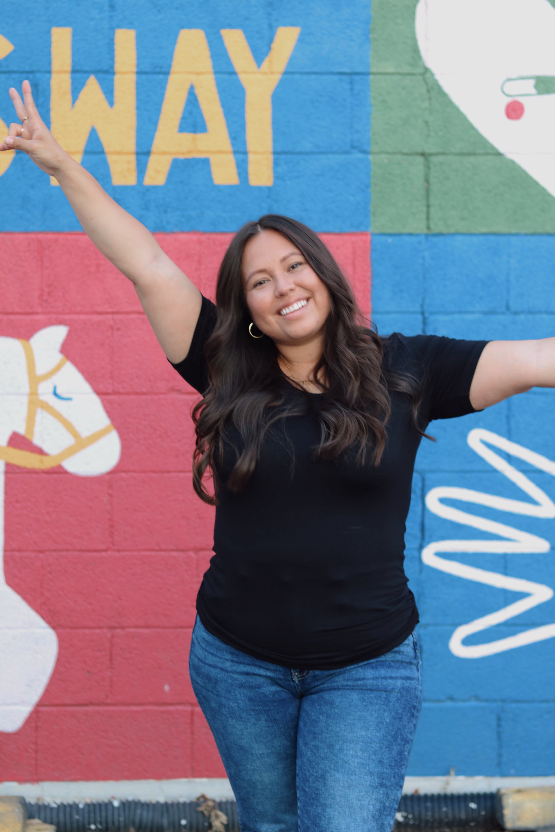 TABY ORIGINAL: Versa Tee In BLACK* IN SIZES XS-5X** BUNDLE AND SAVE***