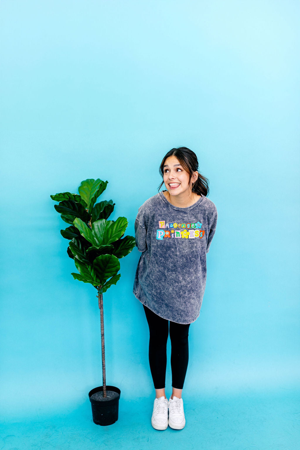 TABY ORIGINAL: Passenger Princess Boxy Tee In INDIGO***