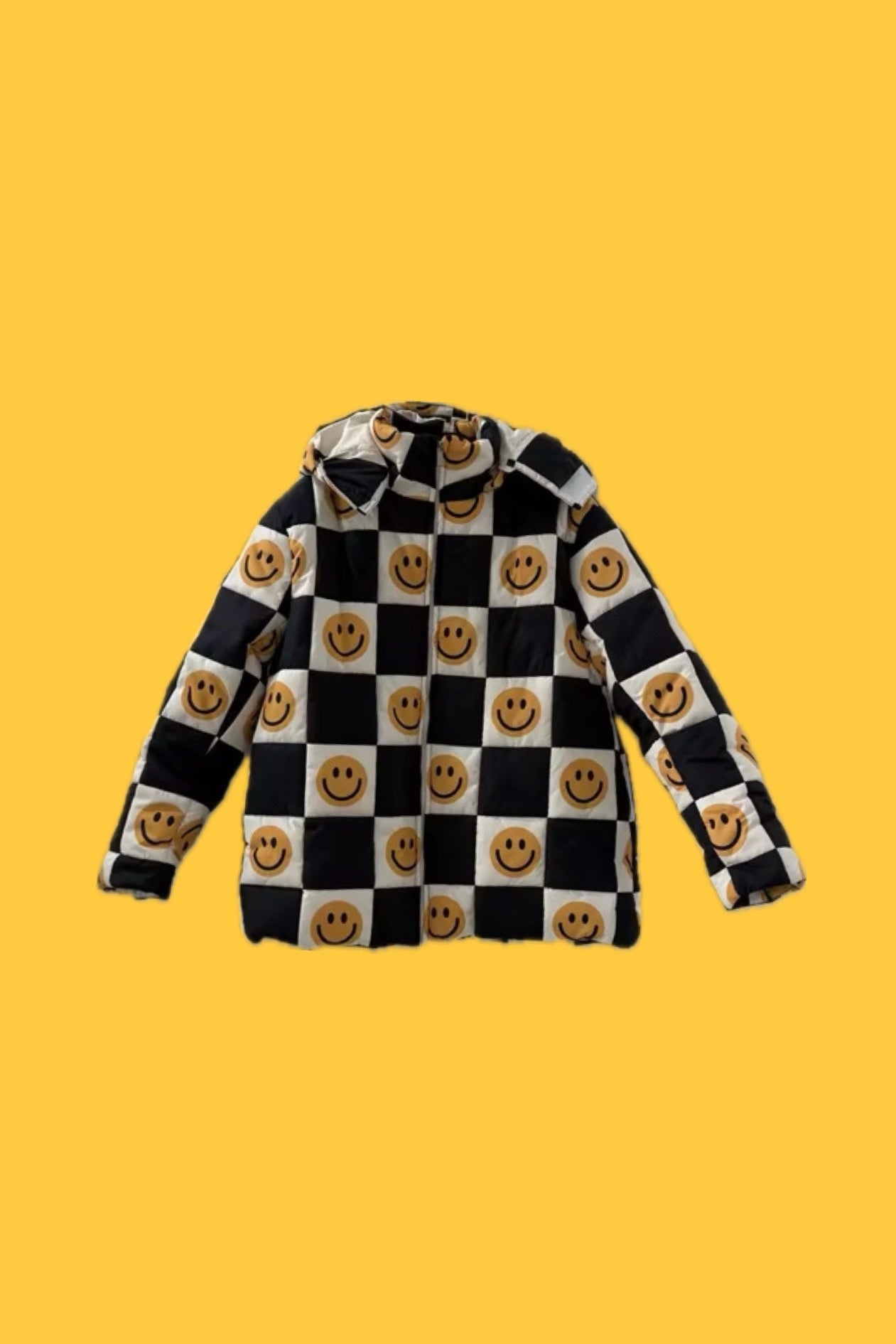 TABY ORIGINAL: Happily Checked Out Puffer Coat In Sizes XS-5X!** PREORDER***