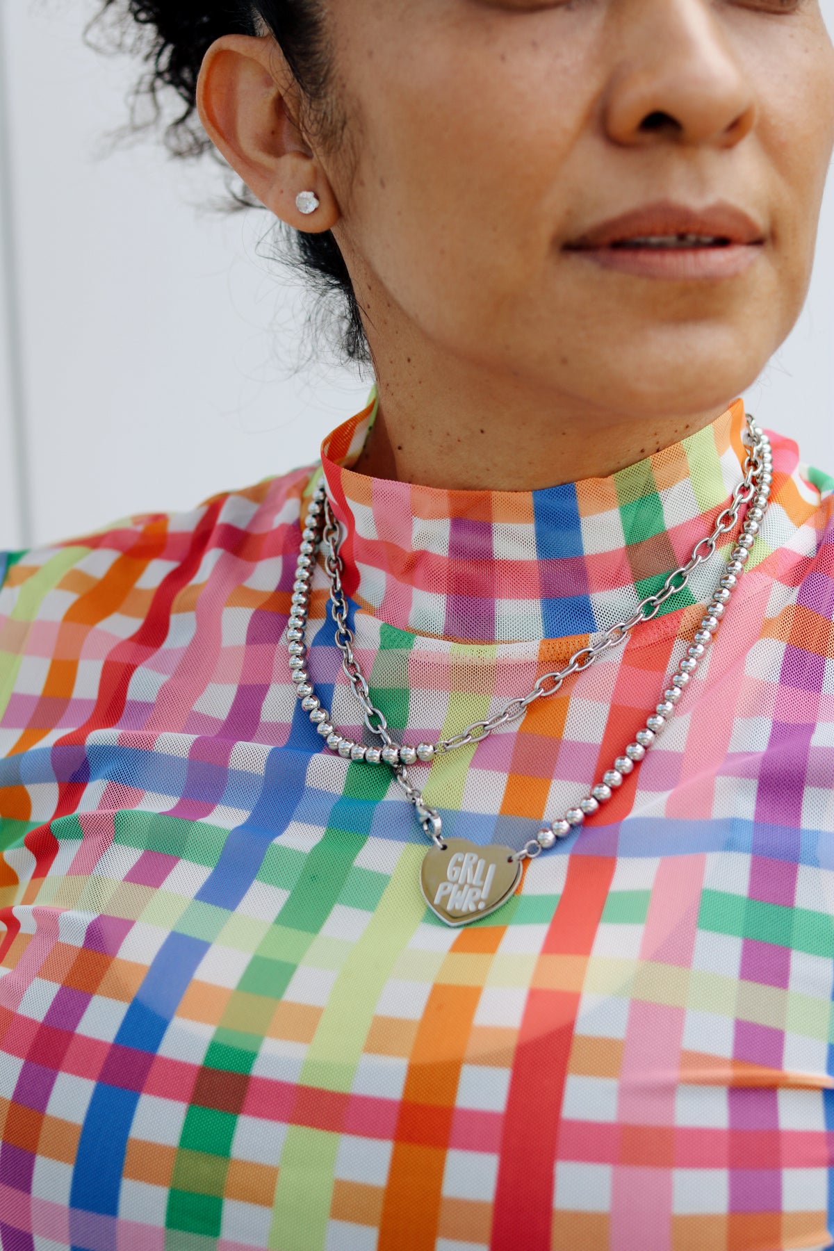 TABY ORIGINAL: Get Noticed Peekaboo Mesh top IN SIZES XS-5X***