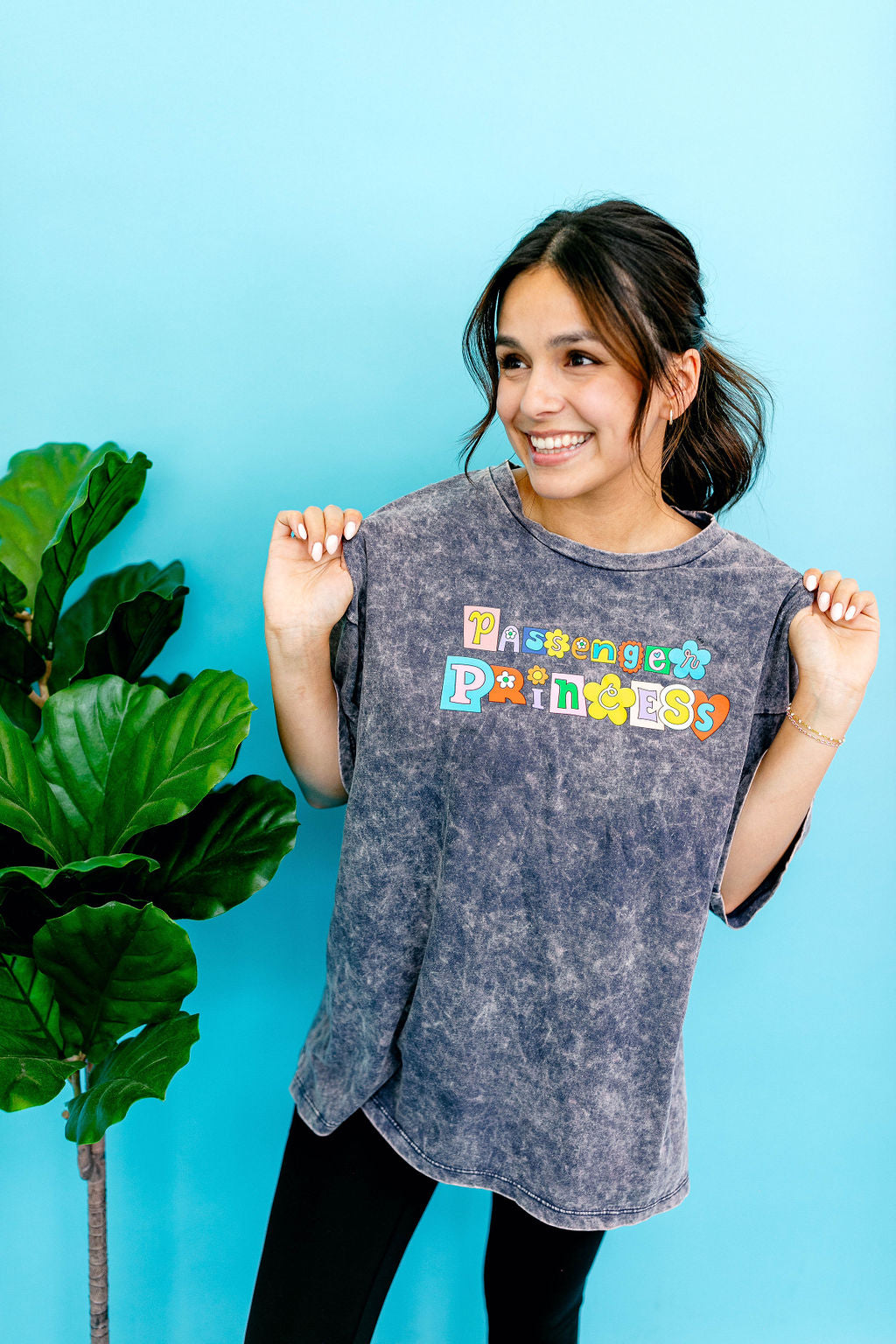 TABY ORIGINAL: Passenger Princess Boxy Tee In INDIGO***