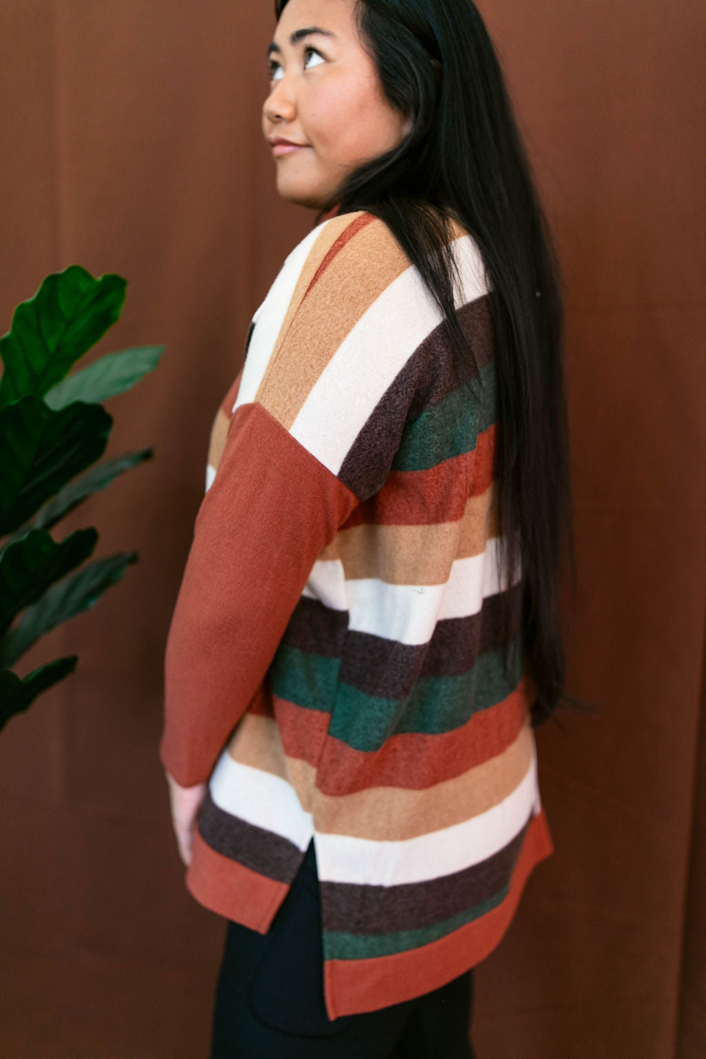 Ericka Funnel Neck Sweater Top