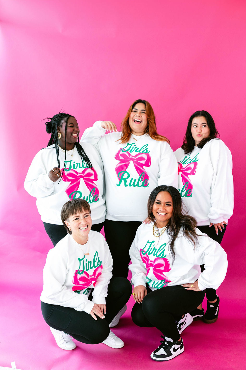 TABY ORIGINAL: Girls Rule Pullover Crew Neck in Sizes XS-5X!***