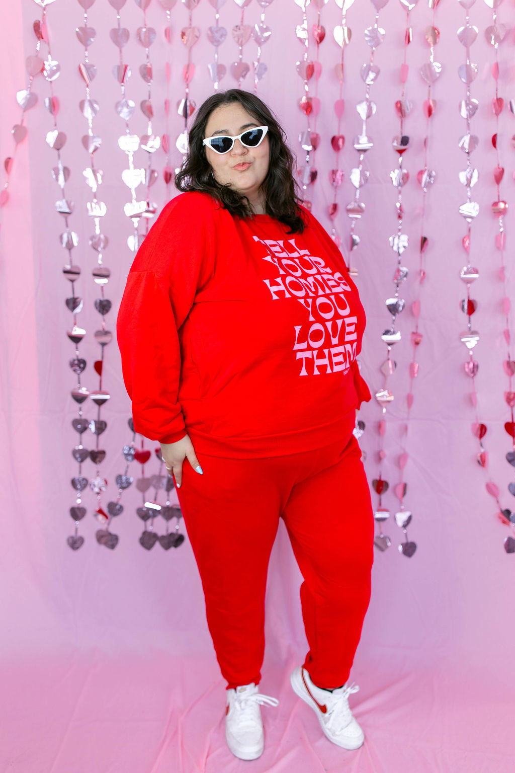TABY ORIGINAL DESIGN: Tell Your Homies You Love Them Set in RED*** PUFF***& ULTRA SOFT***