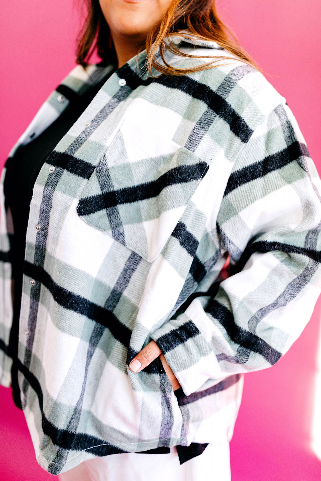 Big On The Internet Jacket In SAGE***