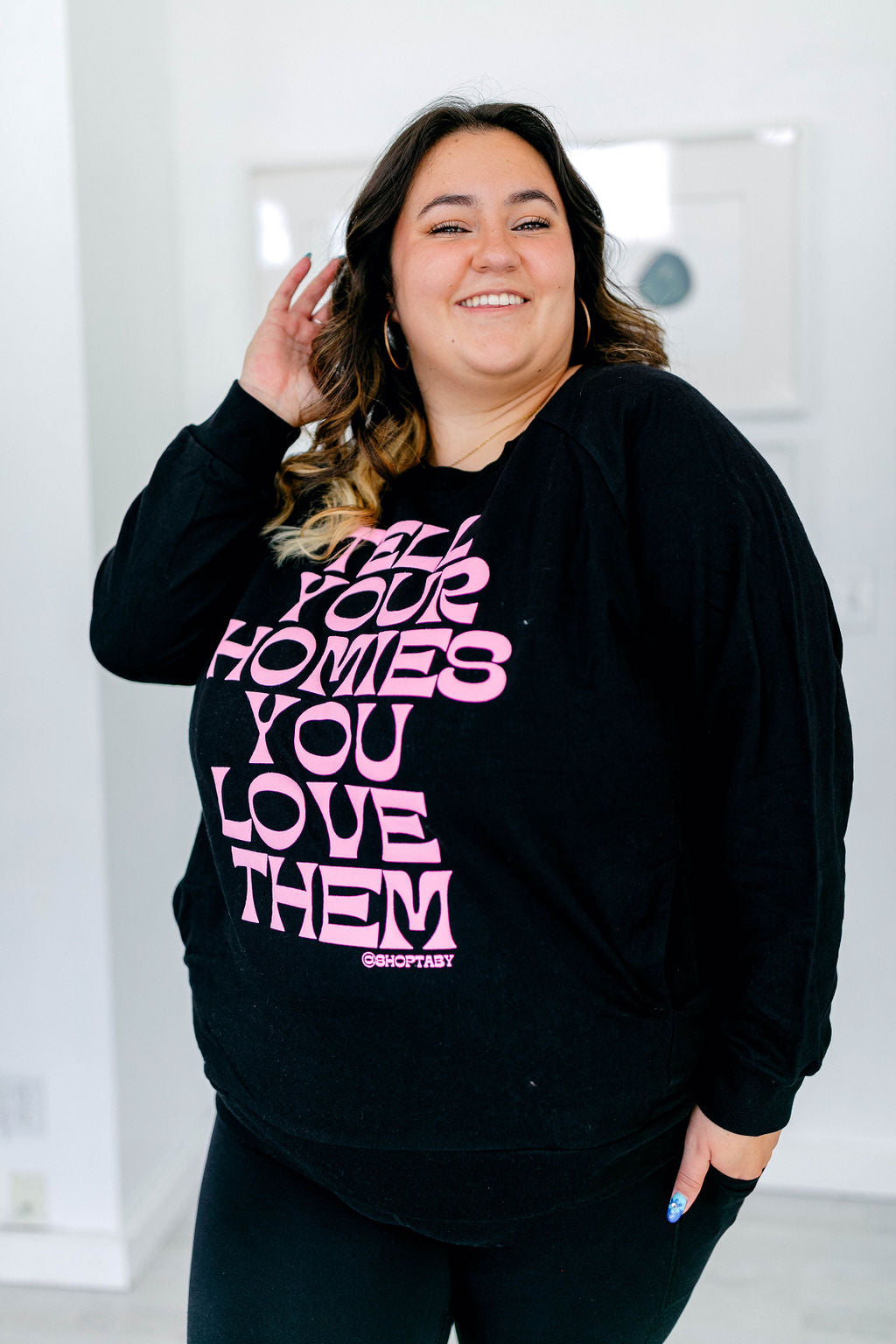 TABY ORIGINAL DESIGN: Tell Your Homies You Love Them SET*** PUFF*** In BLACK***