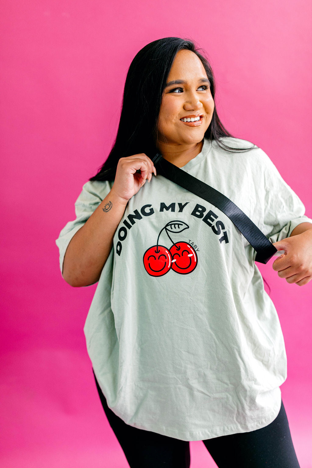 TABY ORIGINAL DESIGN: Doing My Best Boxy Tee RESTOCKED **