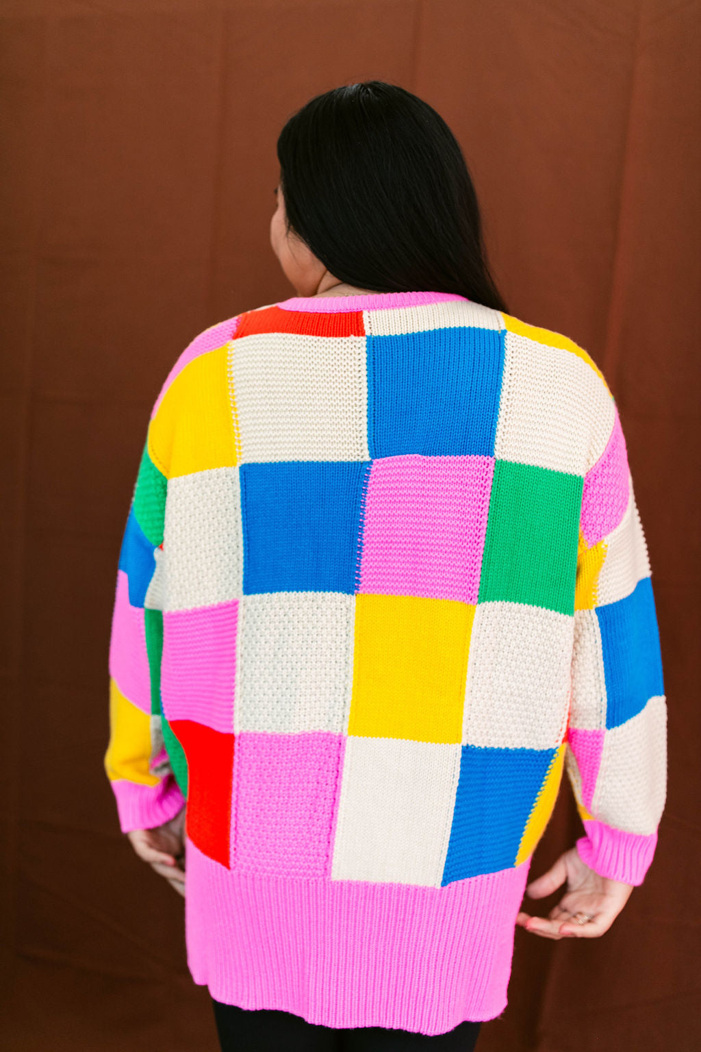TABY ORIGINAL: Mixed Signals Color Blocking Sweater*** Sizes XS-5X!*** PREORDER PROMO***