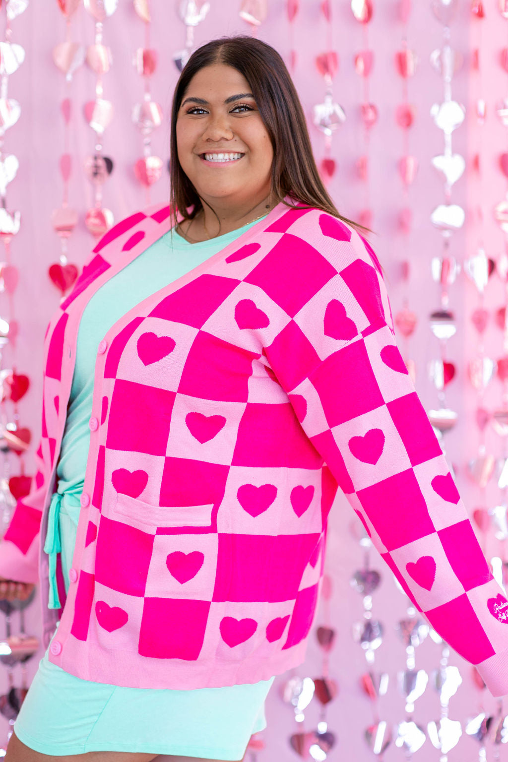 TABY ORIGINAL: Radical Self Love Cardigan In PINK*** Sizes XS-5X!***