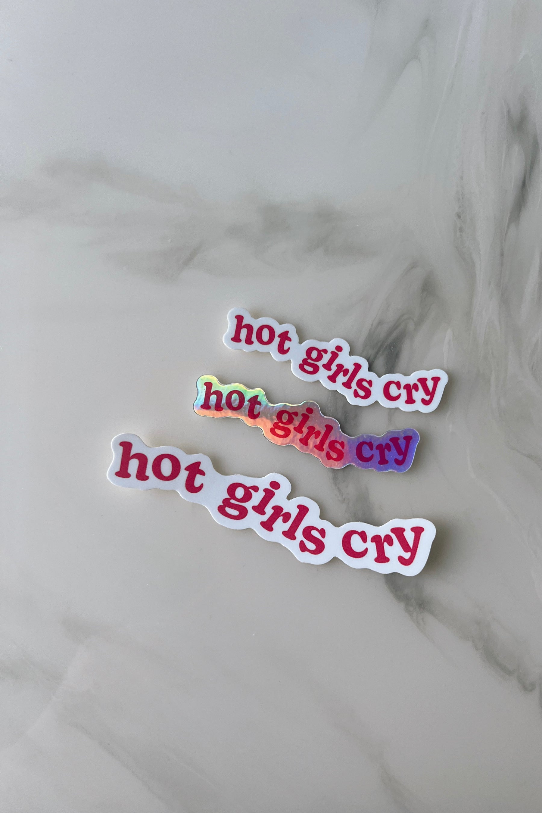 Hot Girls Cry 4.25 Inch Sticker