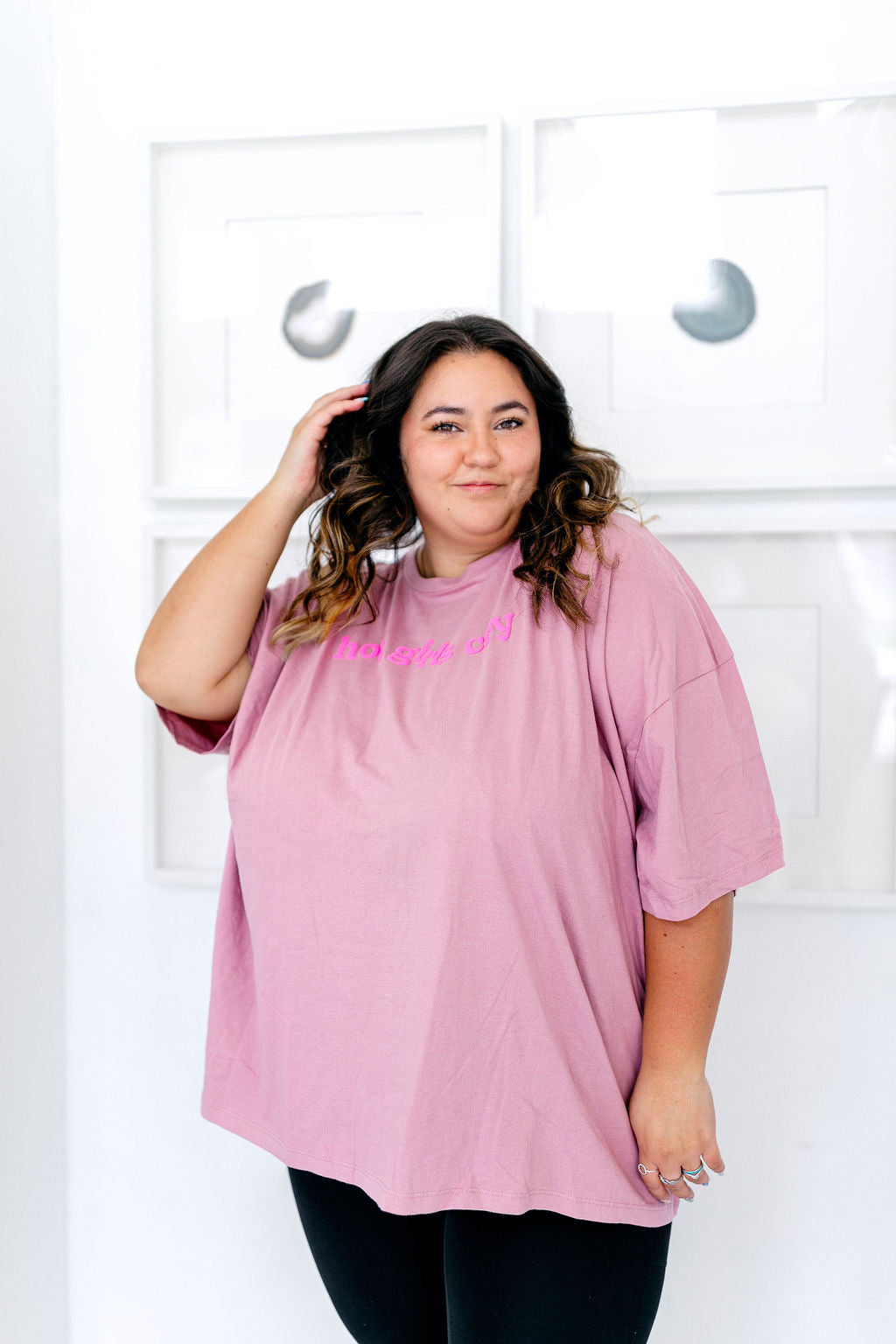 TABY ORIGINAL: Hot Girls Cry Boxy Tee In ORCHID***