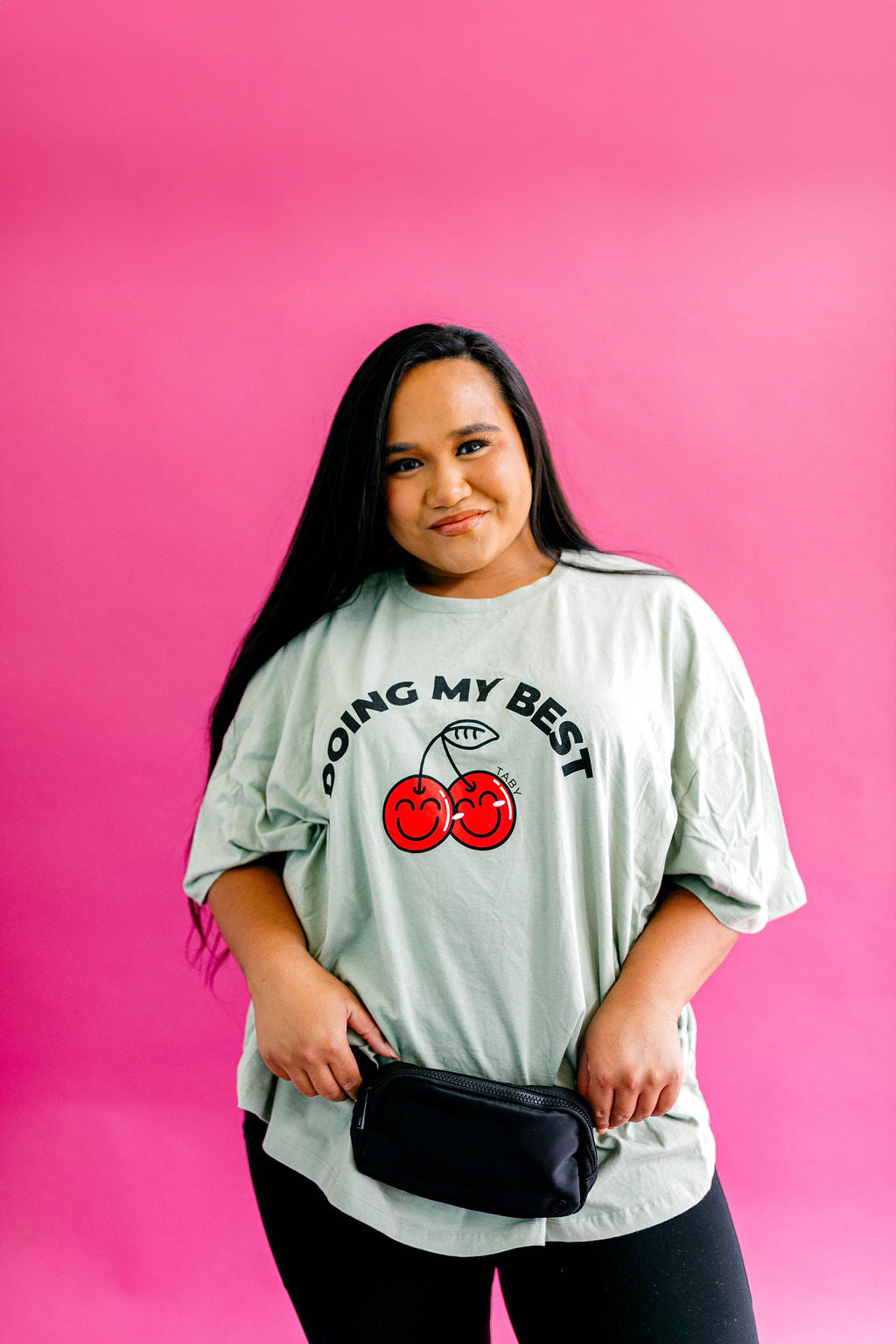 TABY ORIGINAL DESIGN: Doing My Best Boxy Tee RESTOCKED **