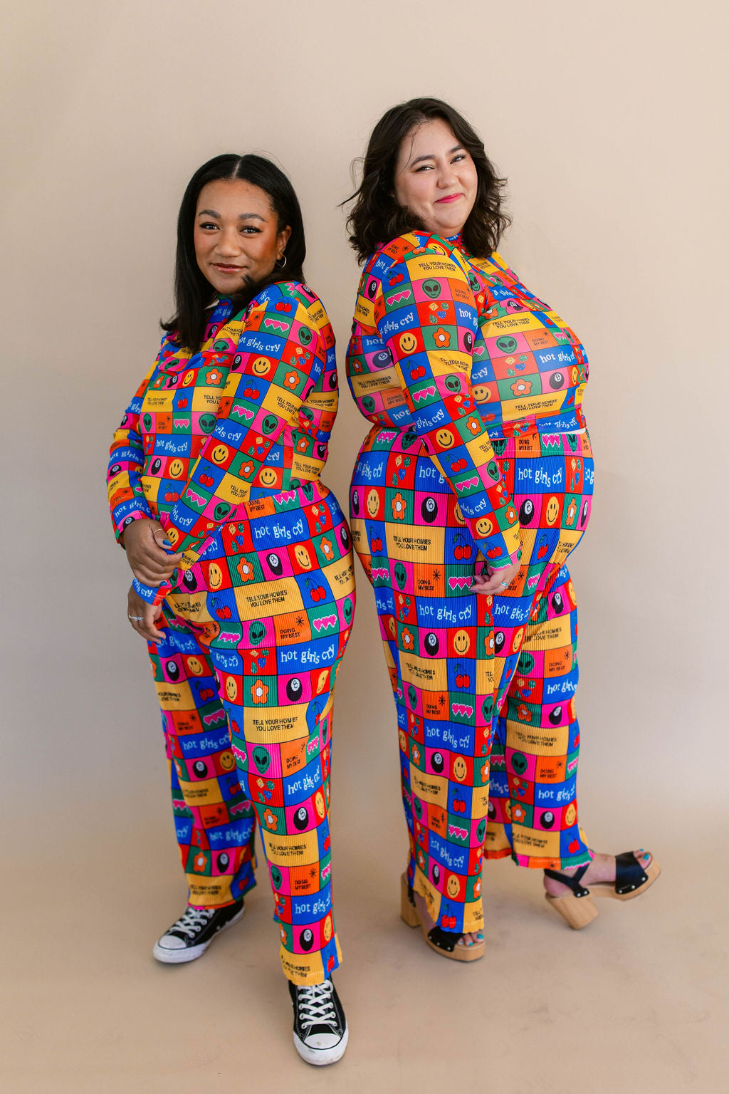 TABY ORIGINAL: Working On Myself Plisse Pant Set RESTOCKED IN SIZES XS-5X!***